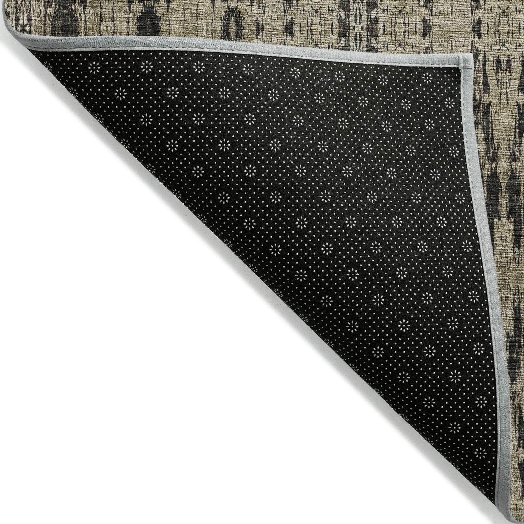 Machine Made ACN580 Black Rugs