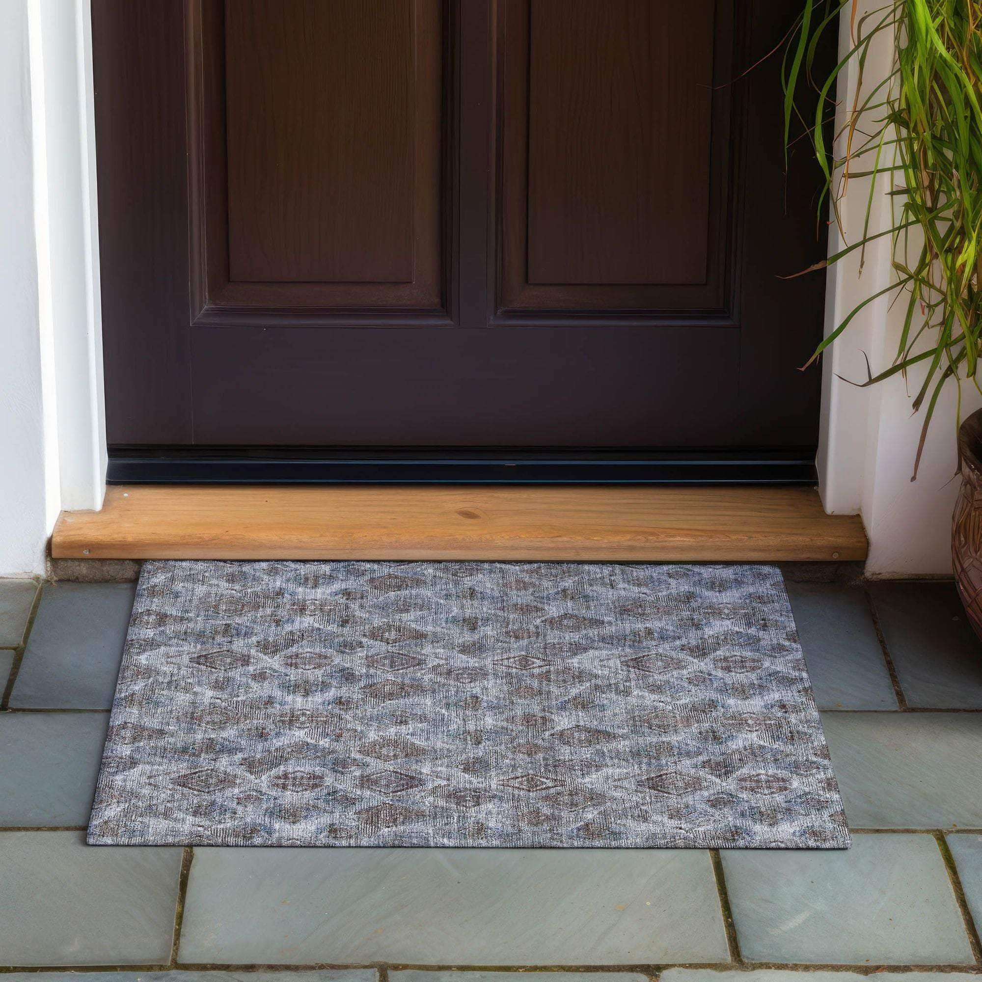 Machine Made ACN622 Blue Rugs