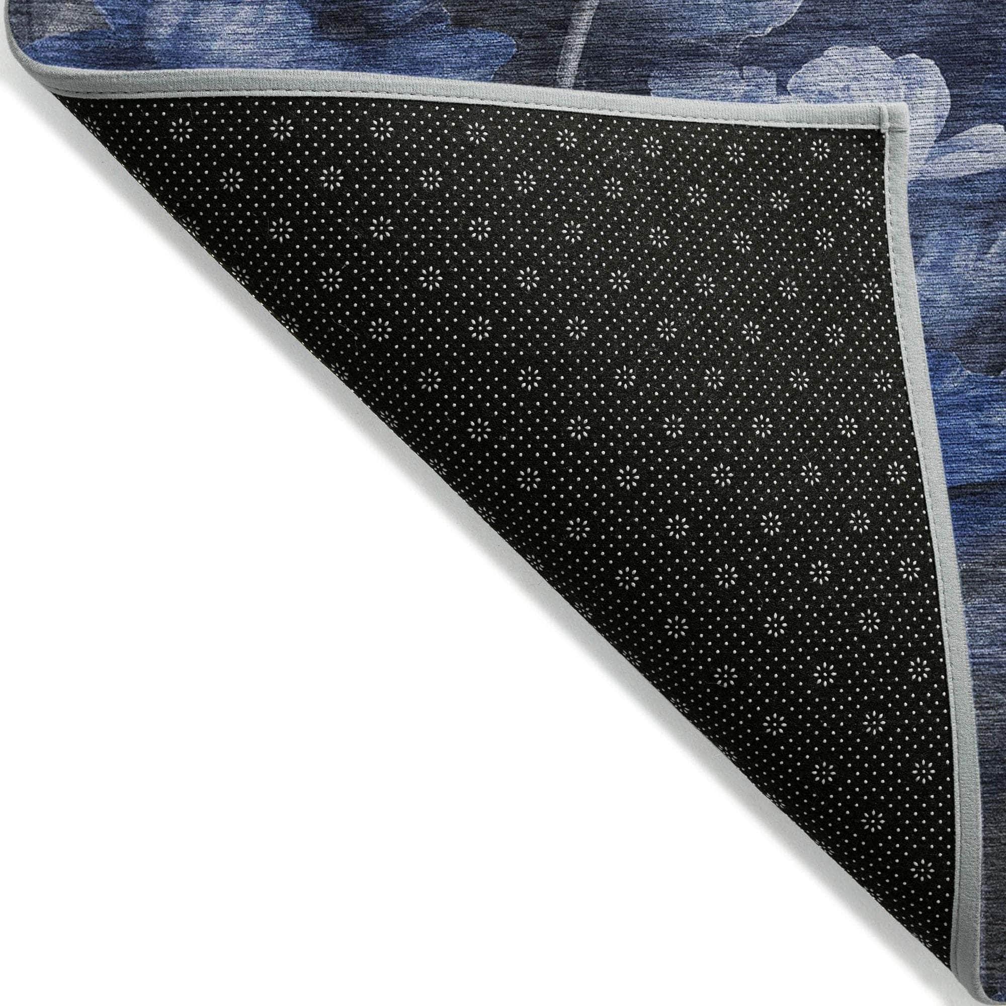 Machine Made ACN613 Blue Rugs