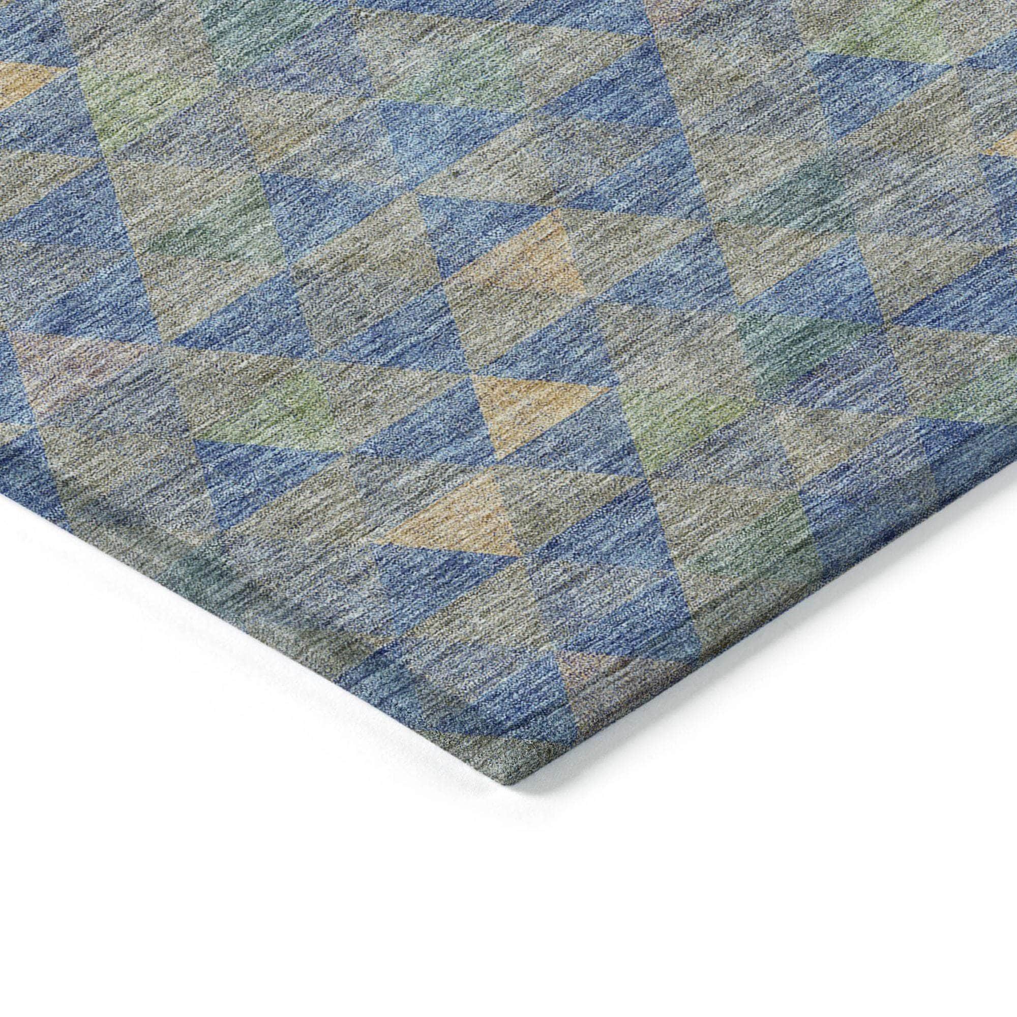Machine Made ACN612 Blue Rugs