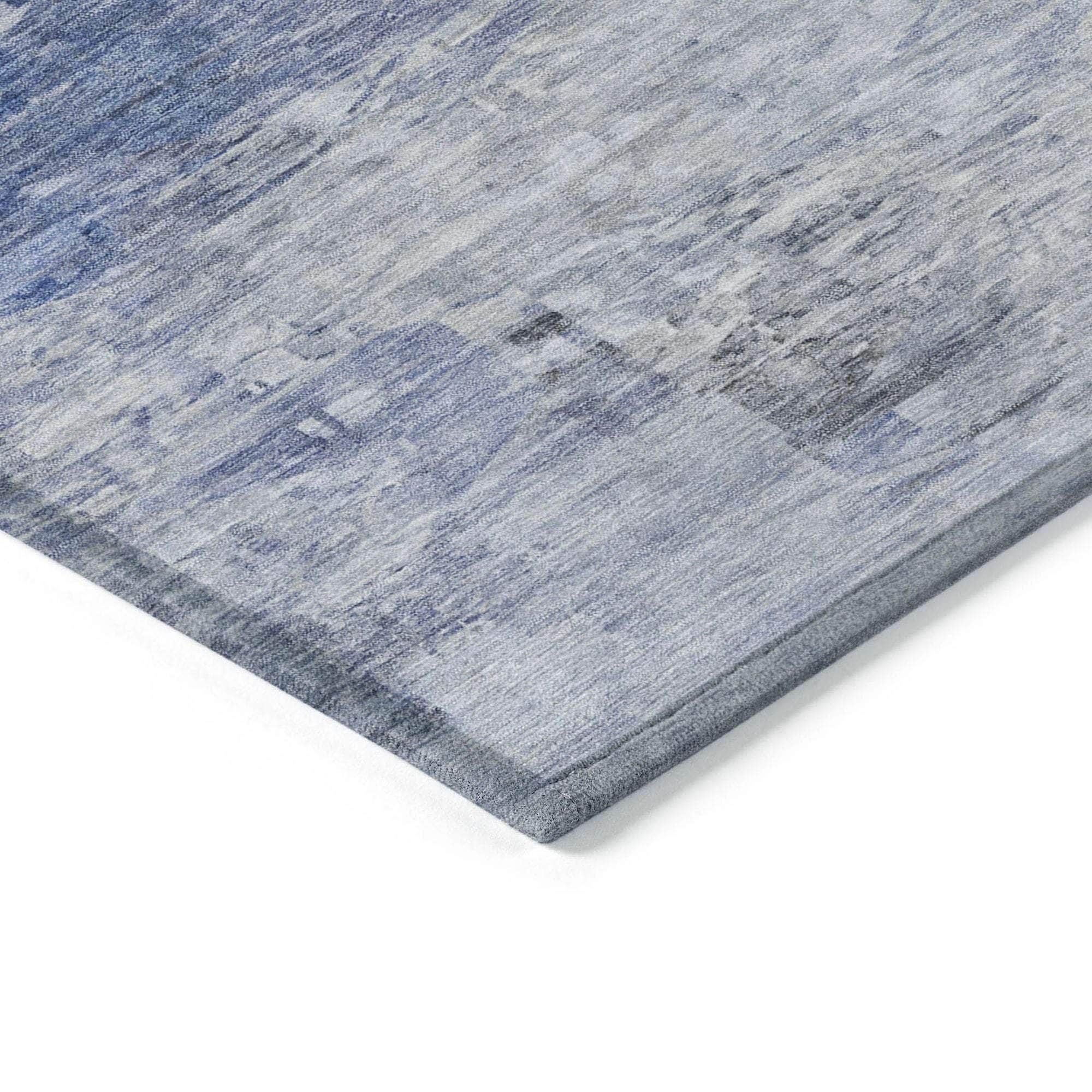 Machine Made ACN595 Blue Rugs