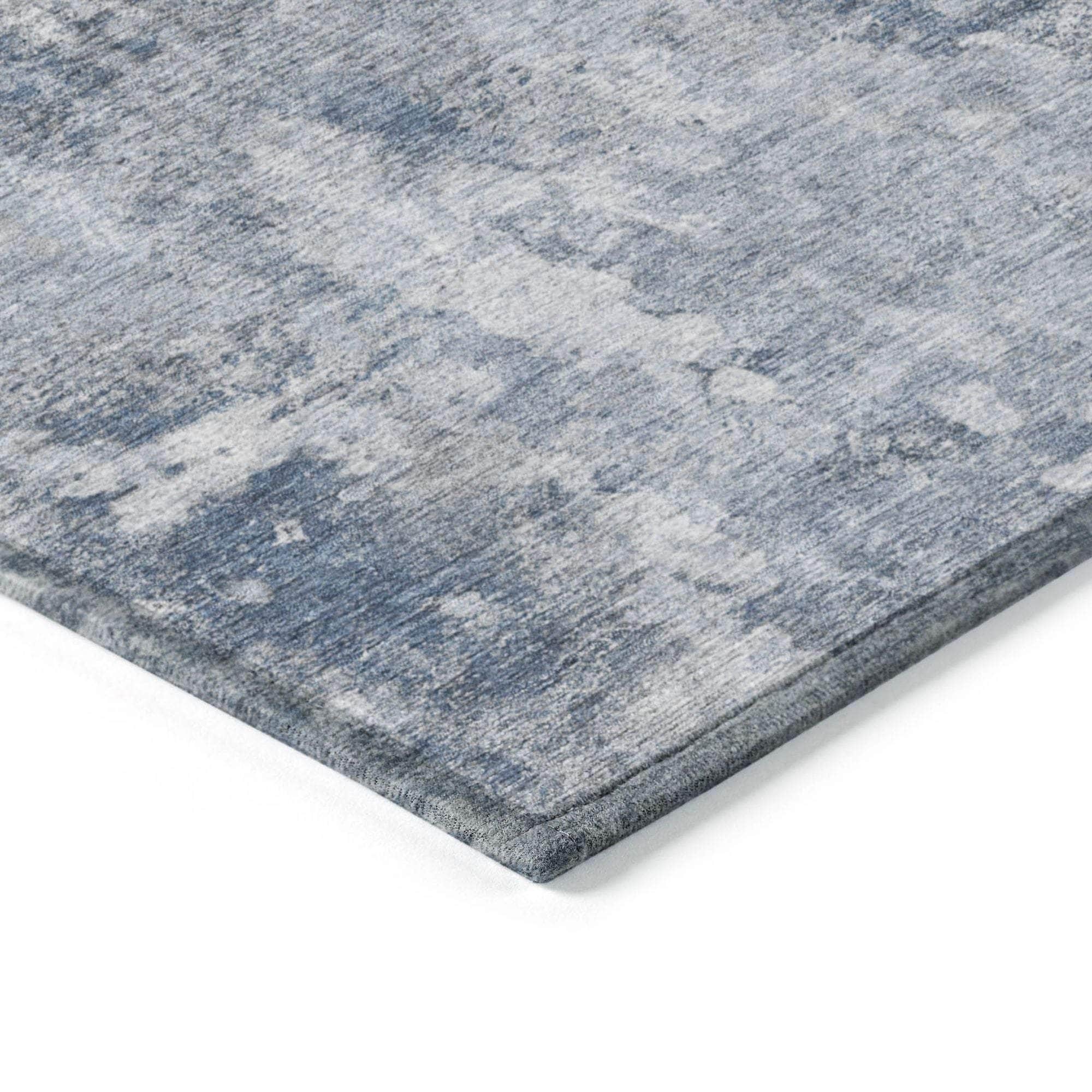 Machine Made ACN573 Blue Rugs