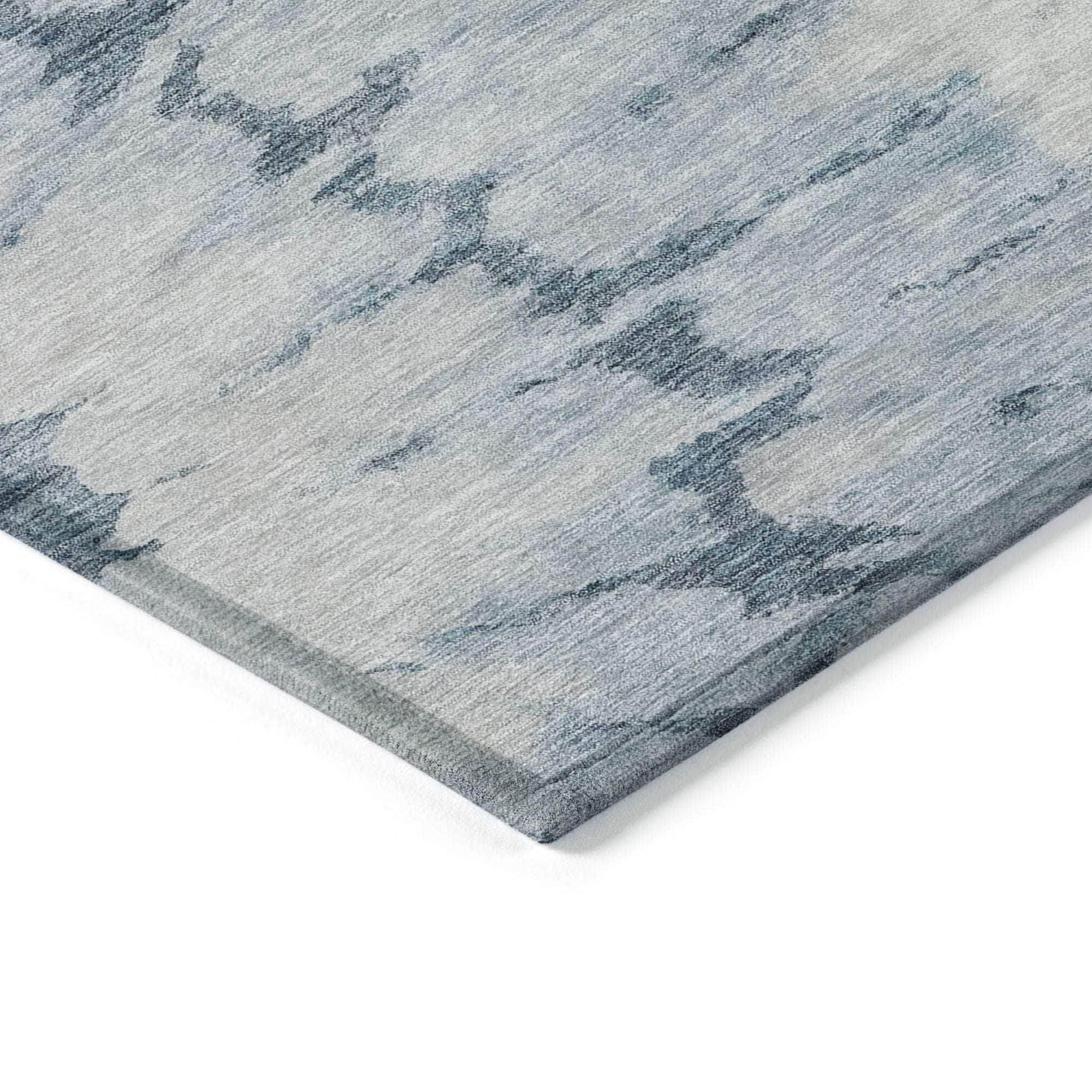 Machine Made ACN614 Blue Rugs