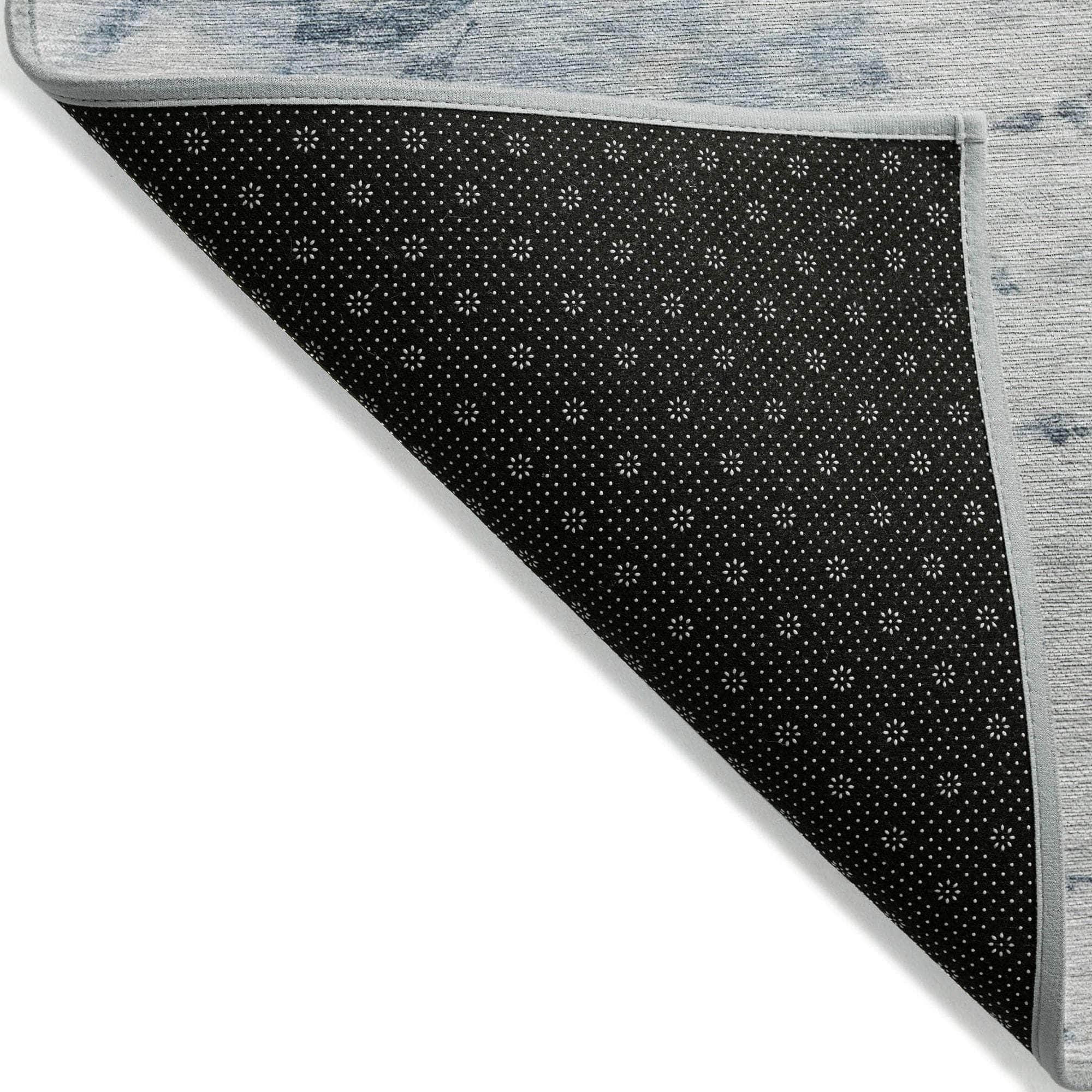 Machine Made ACN614 Blue Rugs