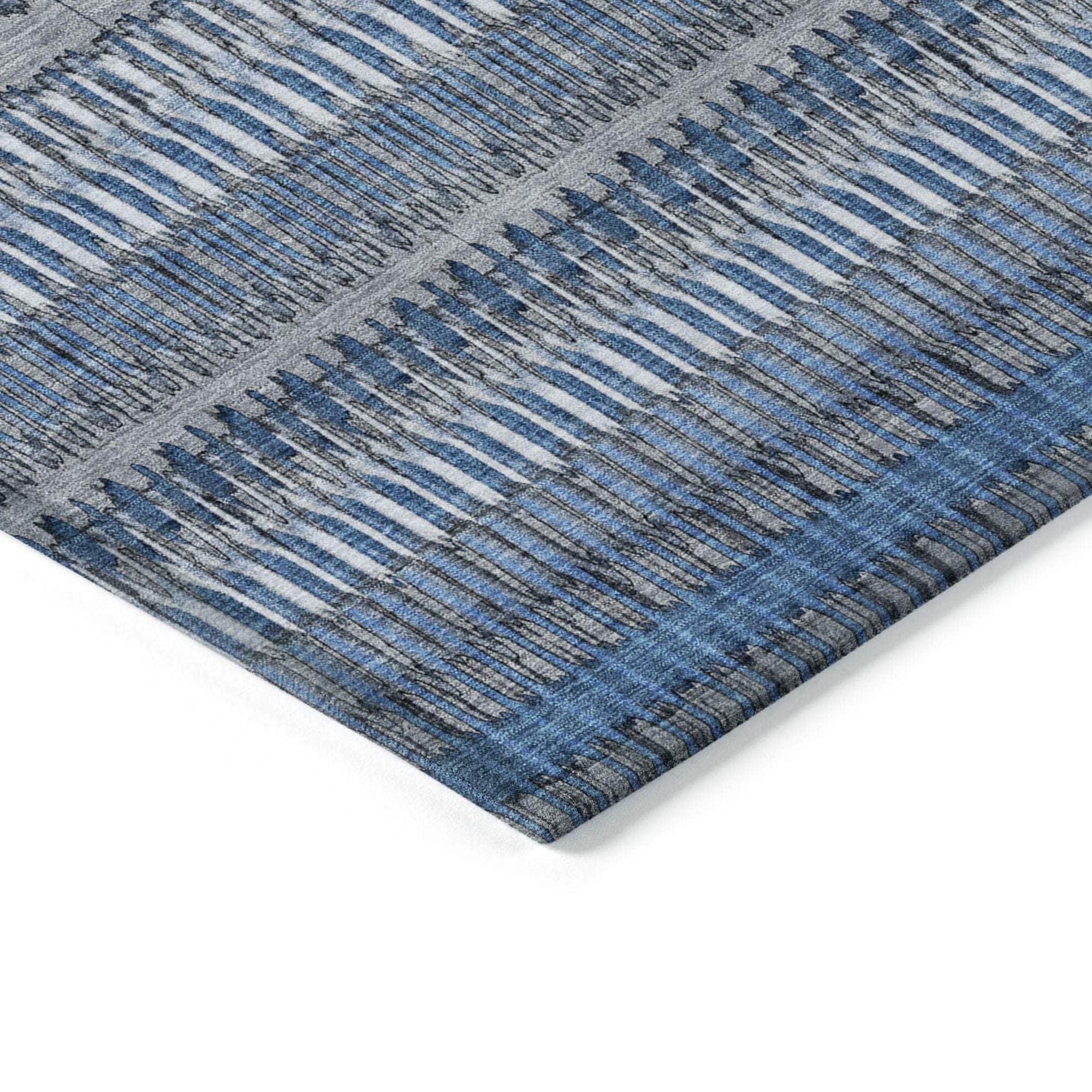 Machine Made ACN589 Blue Rugs