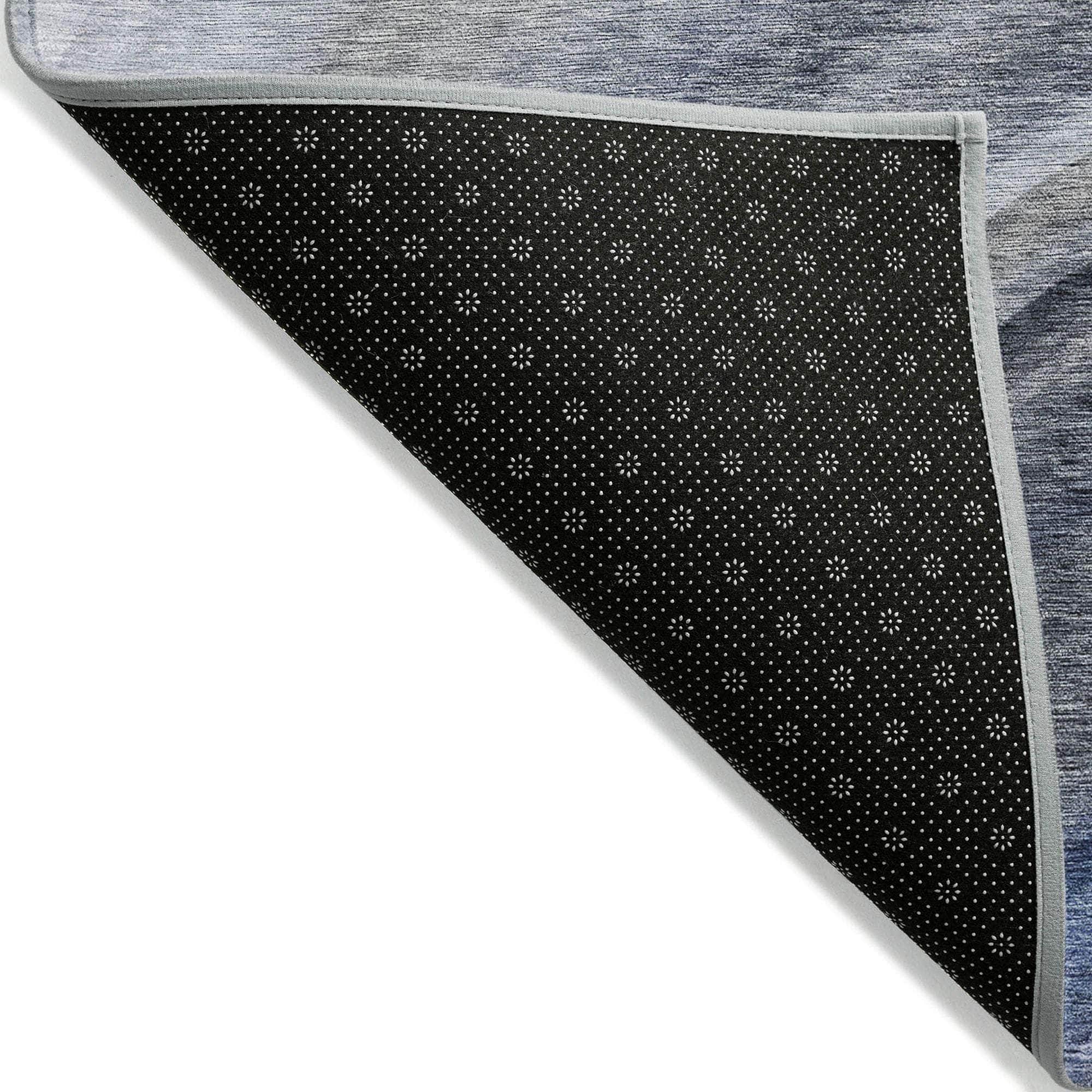 Machine Made ACN584 Blue Rugs