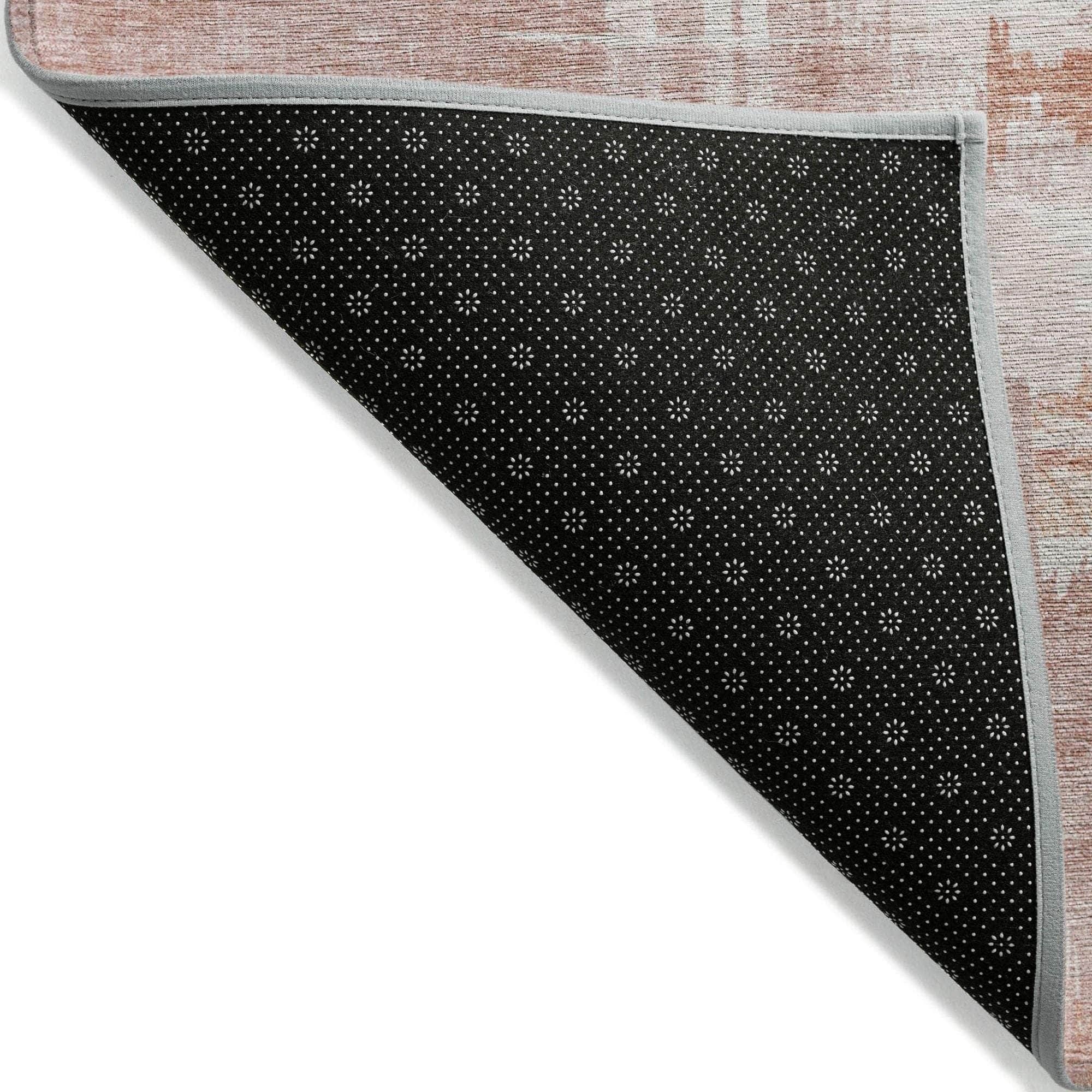 Machine Made ACN624 Blush Pink Rugs