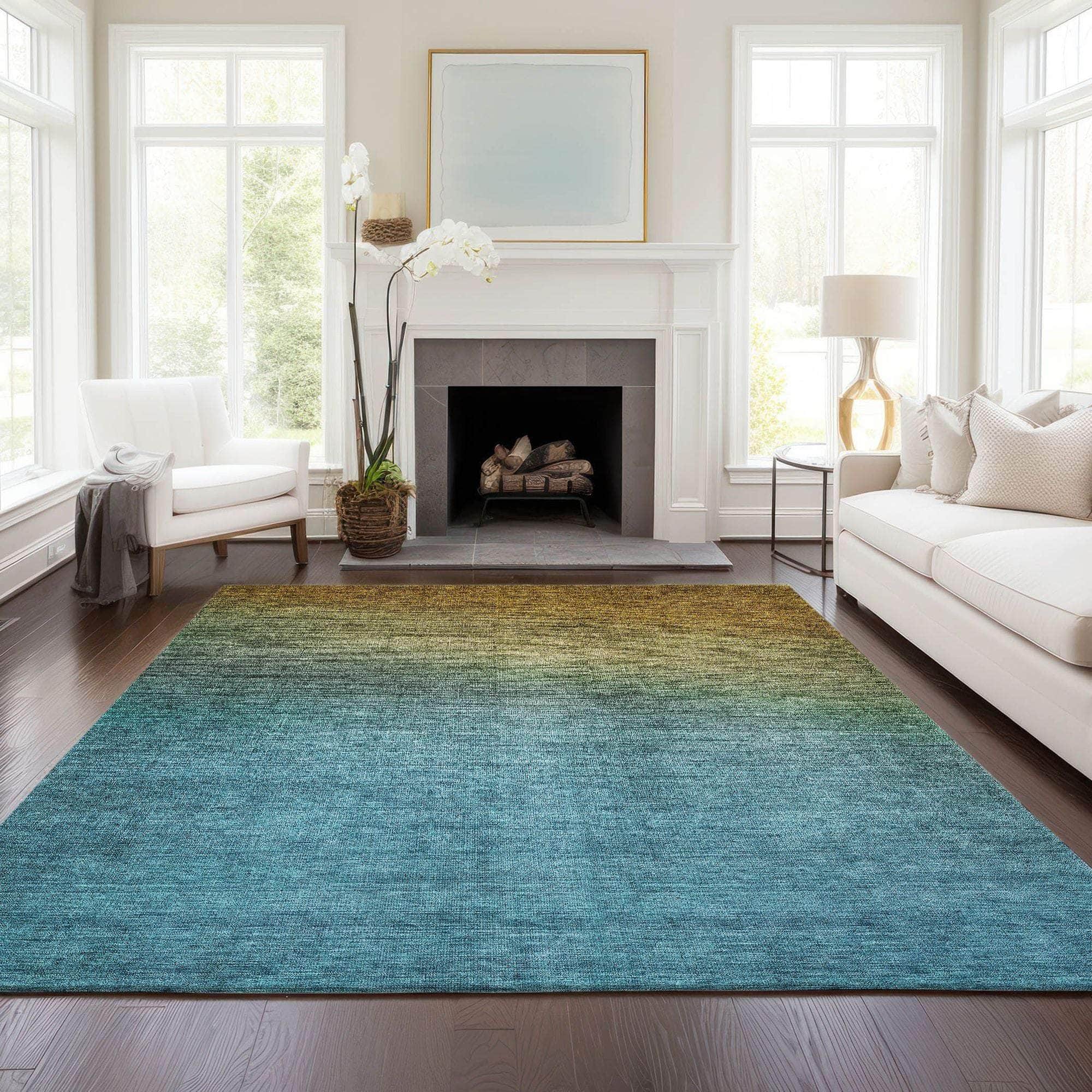 Machine Made ACN587 Brown Rugs