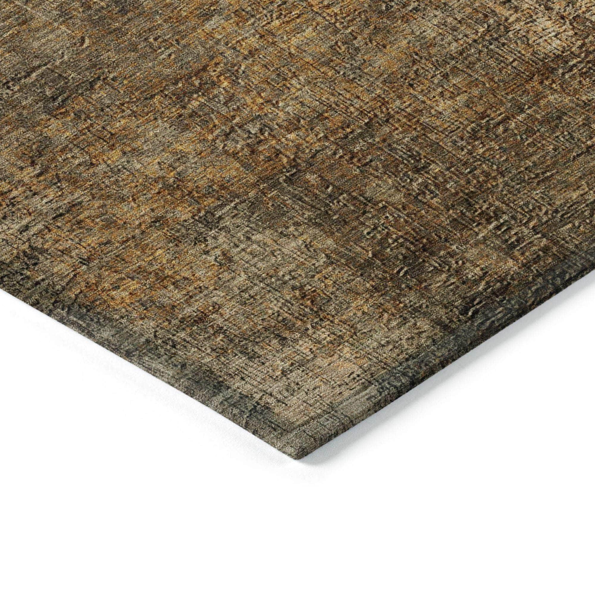 Machine Made ACN593 Brown Rugs