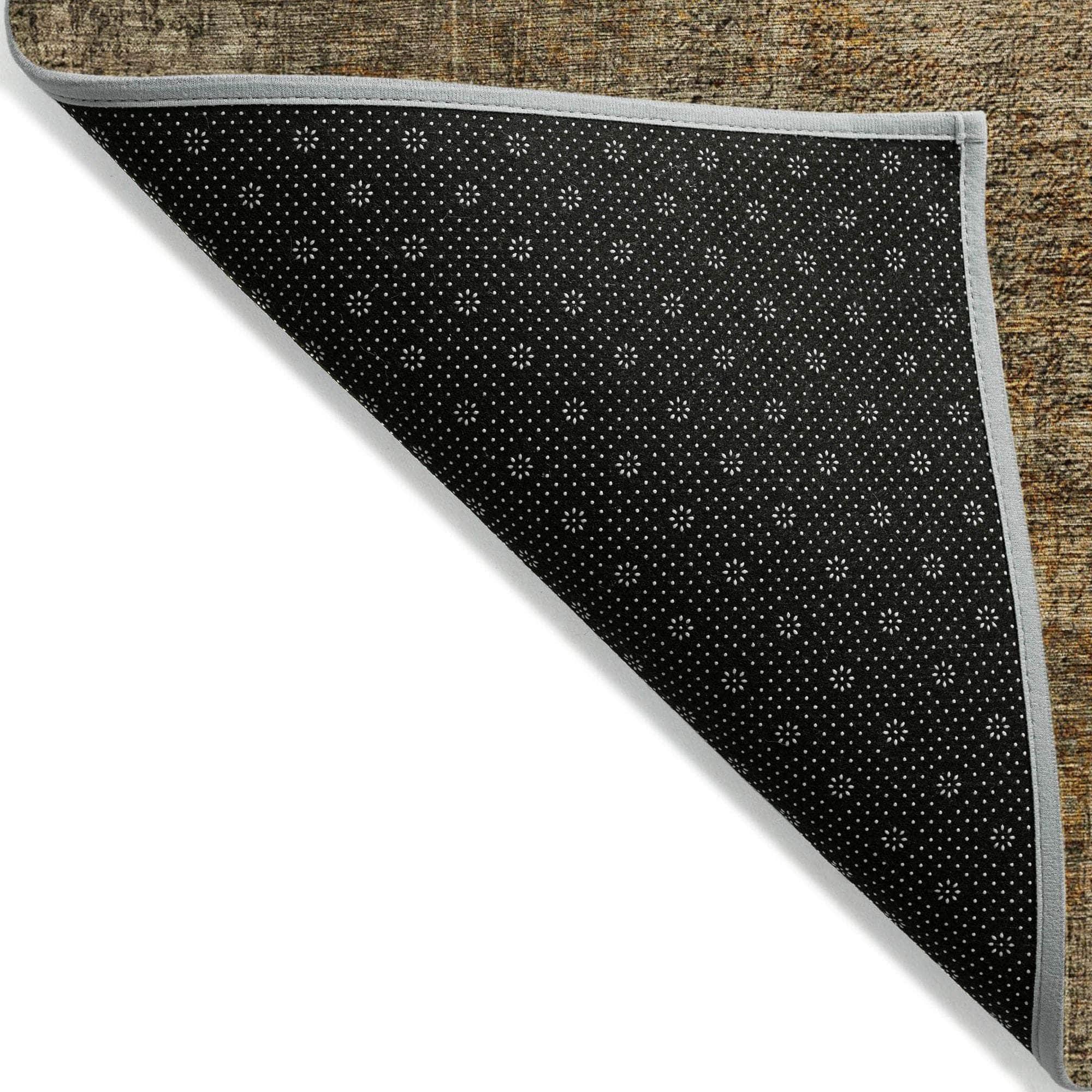 Machine Made ACN593 Brown Rugs
