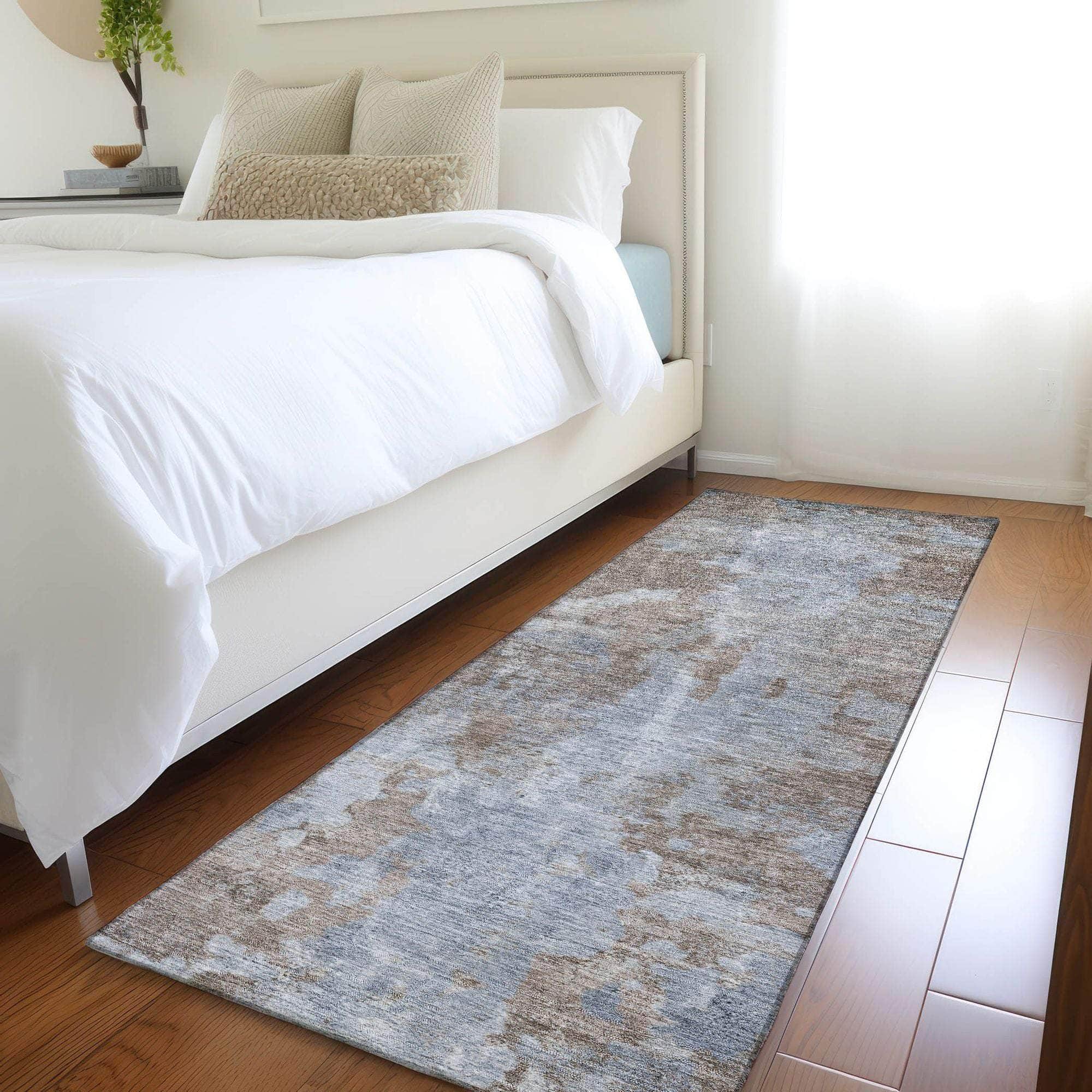 Machine Made ACN573 Brown Rugs