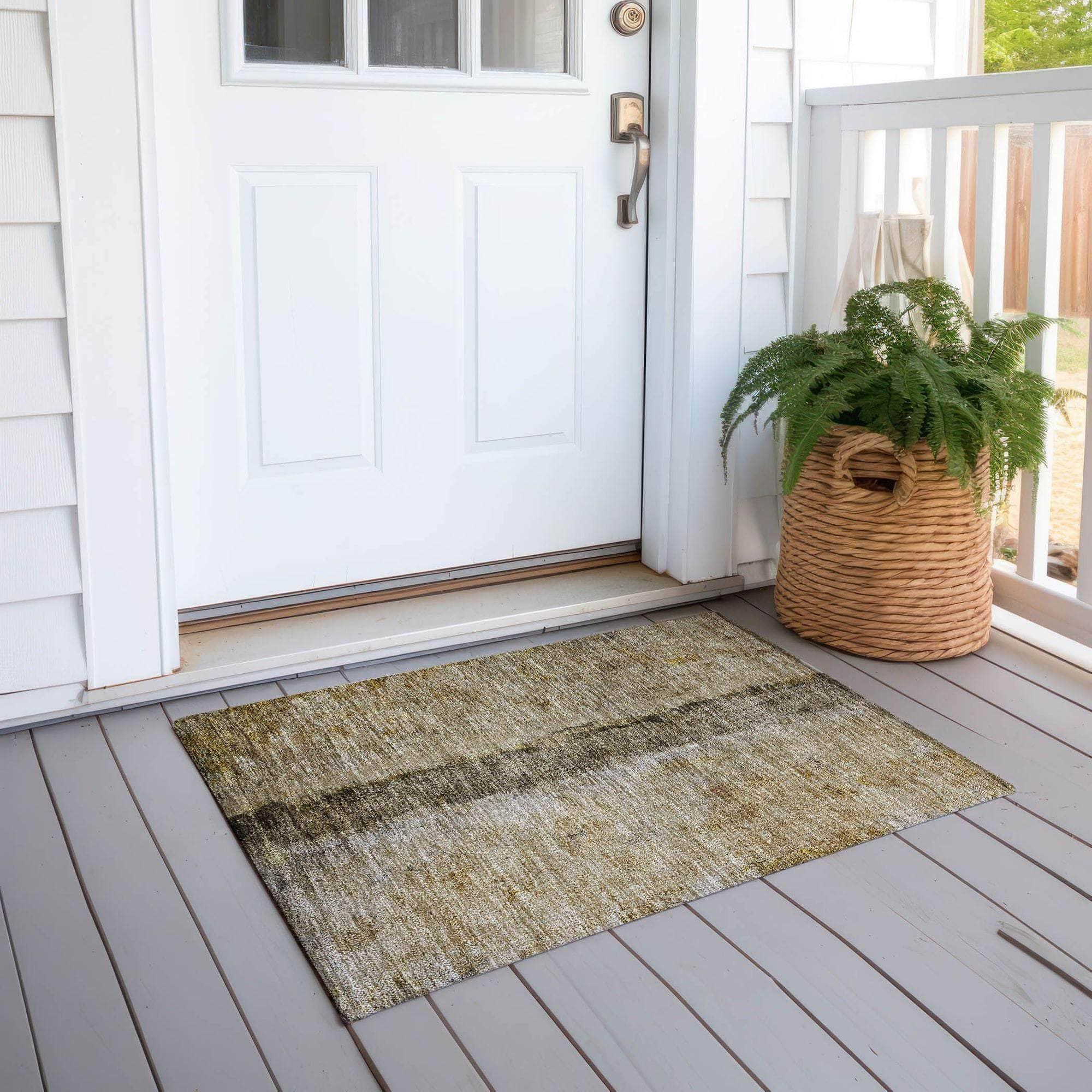 Machine Made ACN605 Brown Rugs