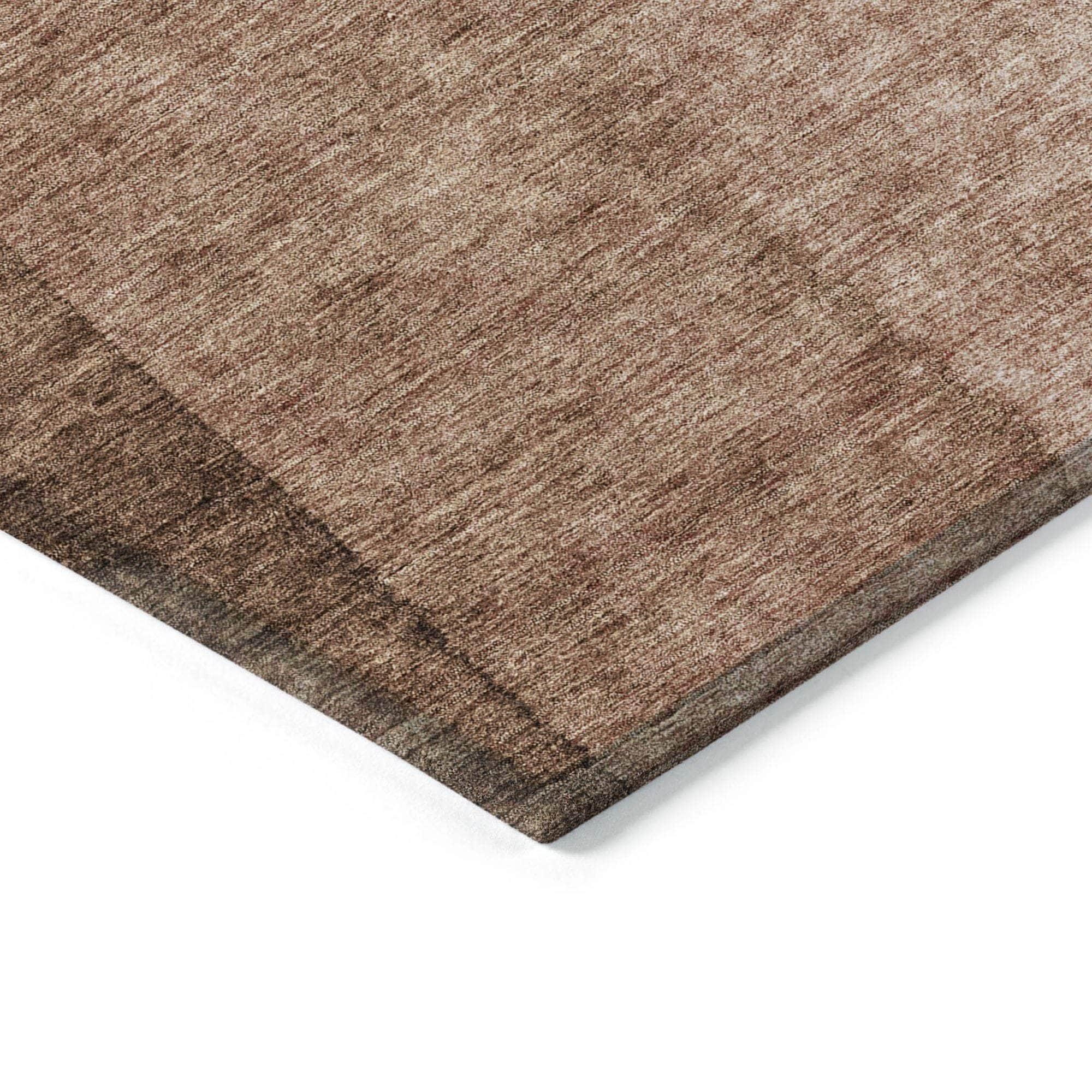 Machine Made ACN625 Brown Rugs