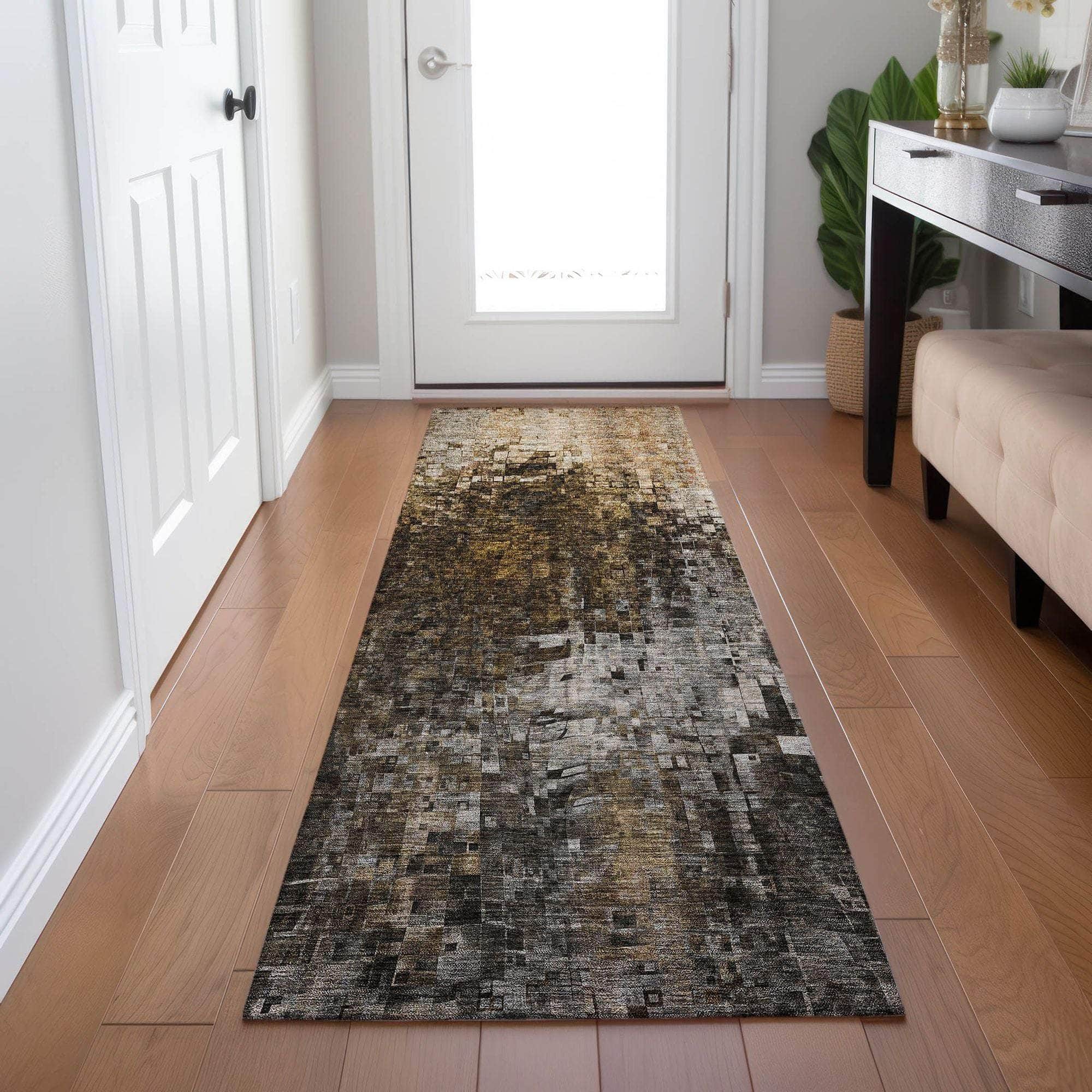 Machine Made ACN581 Brown Rugs
