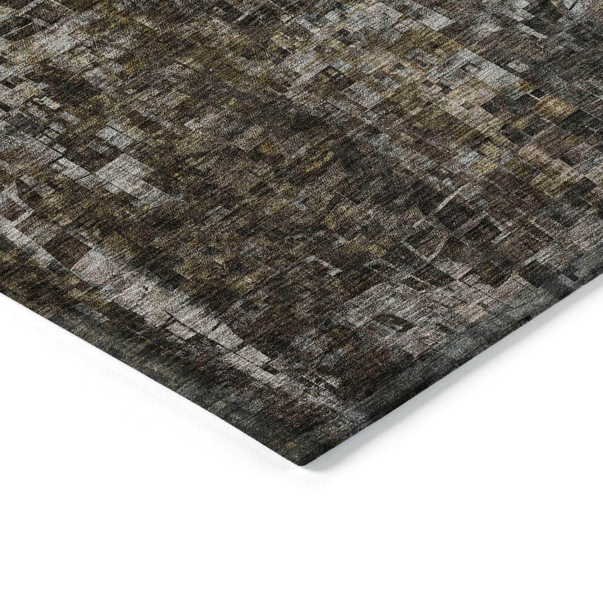 Machine Made ACN581 Brown Rugs