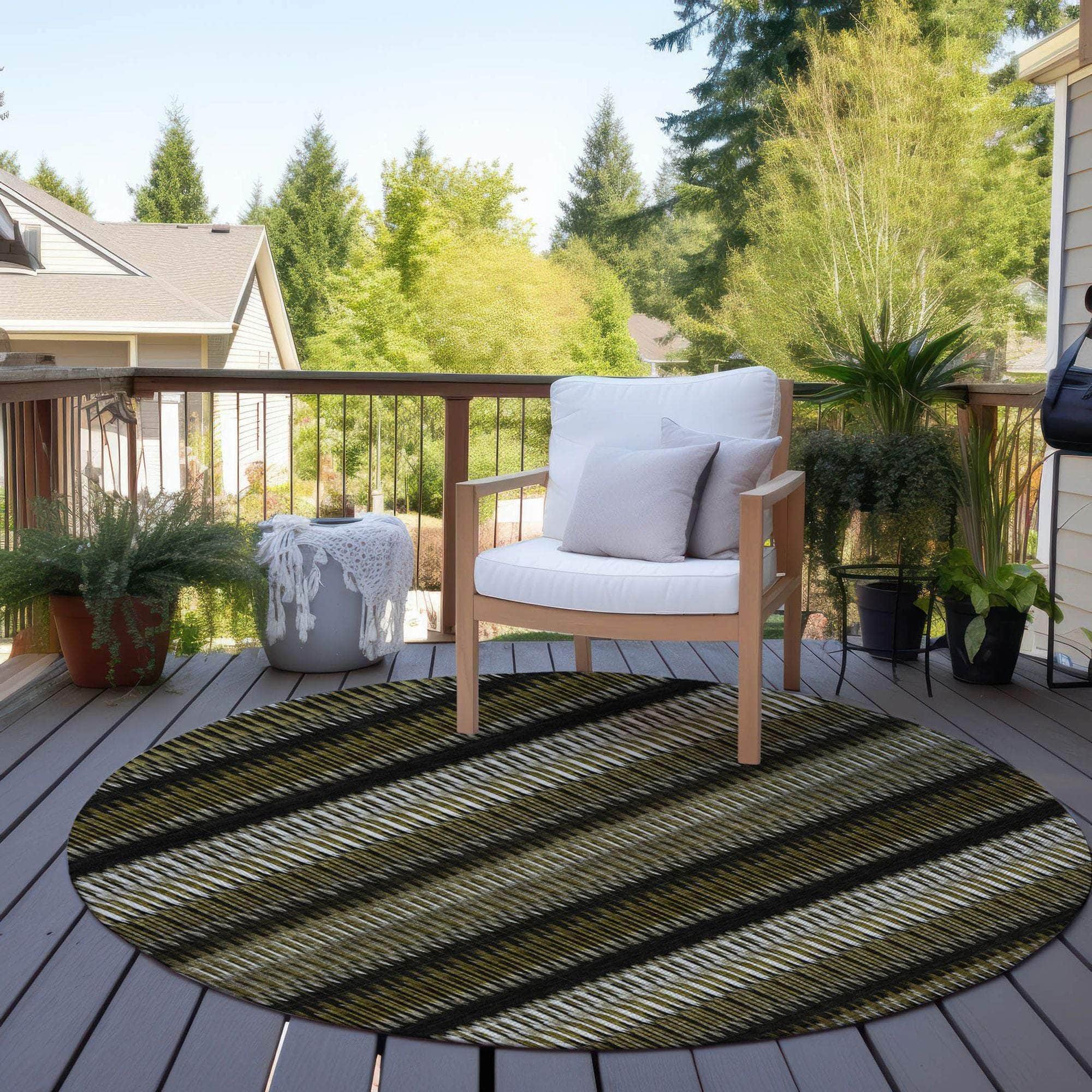 Machine Made ACN589 Brown Rugs