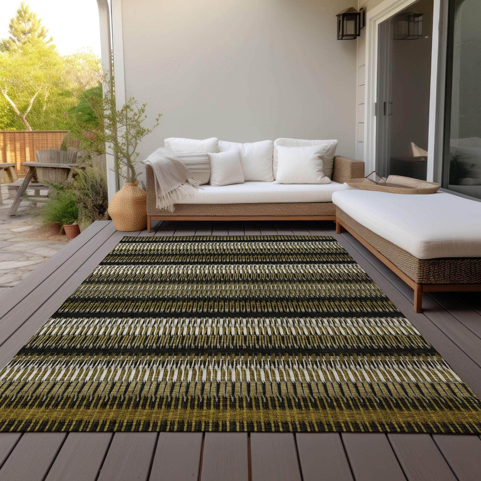 Machine Made ACN589 Brown Rugs