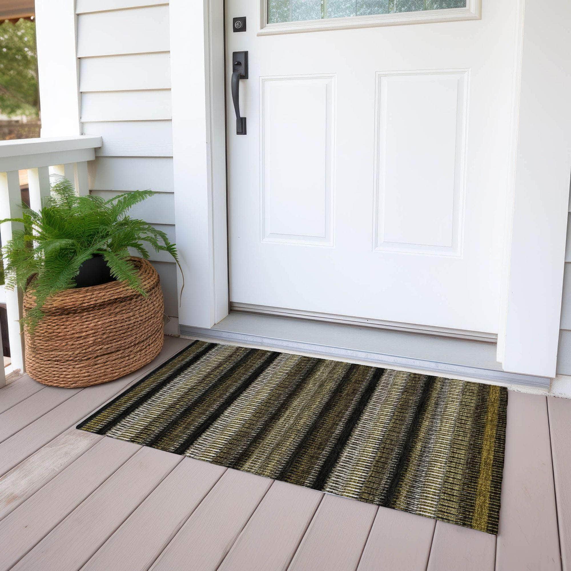 Machine Made ACN589 Brown Rugs