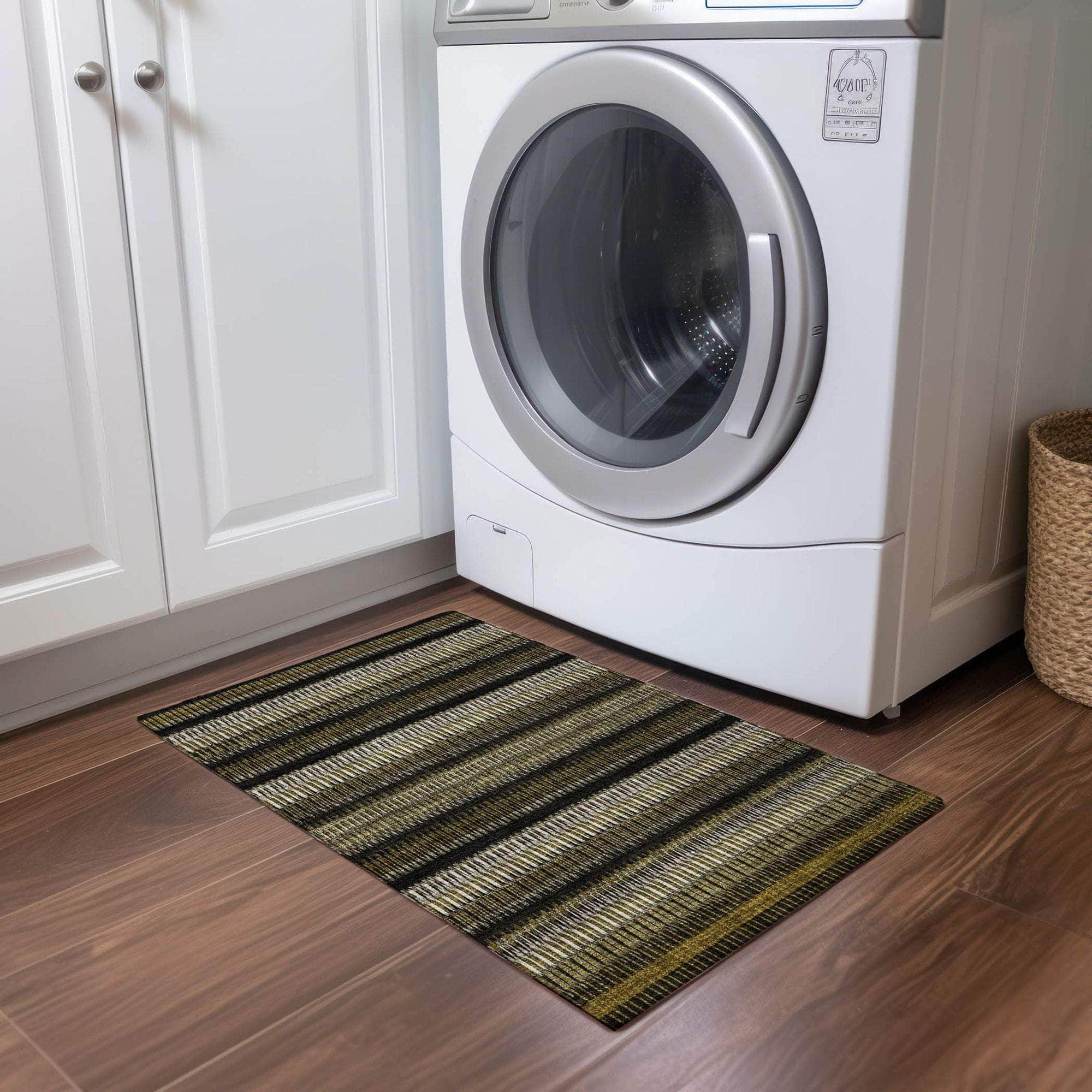 Machine Made ACN589 Brown Rugs