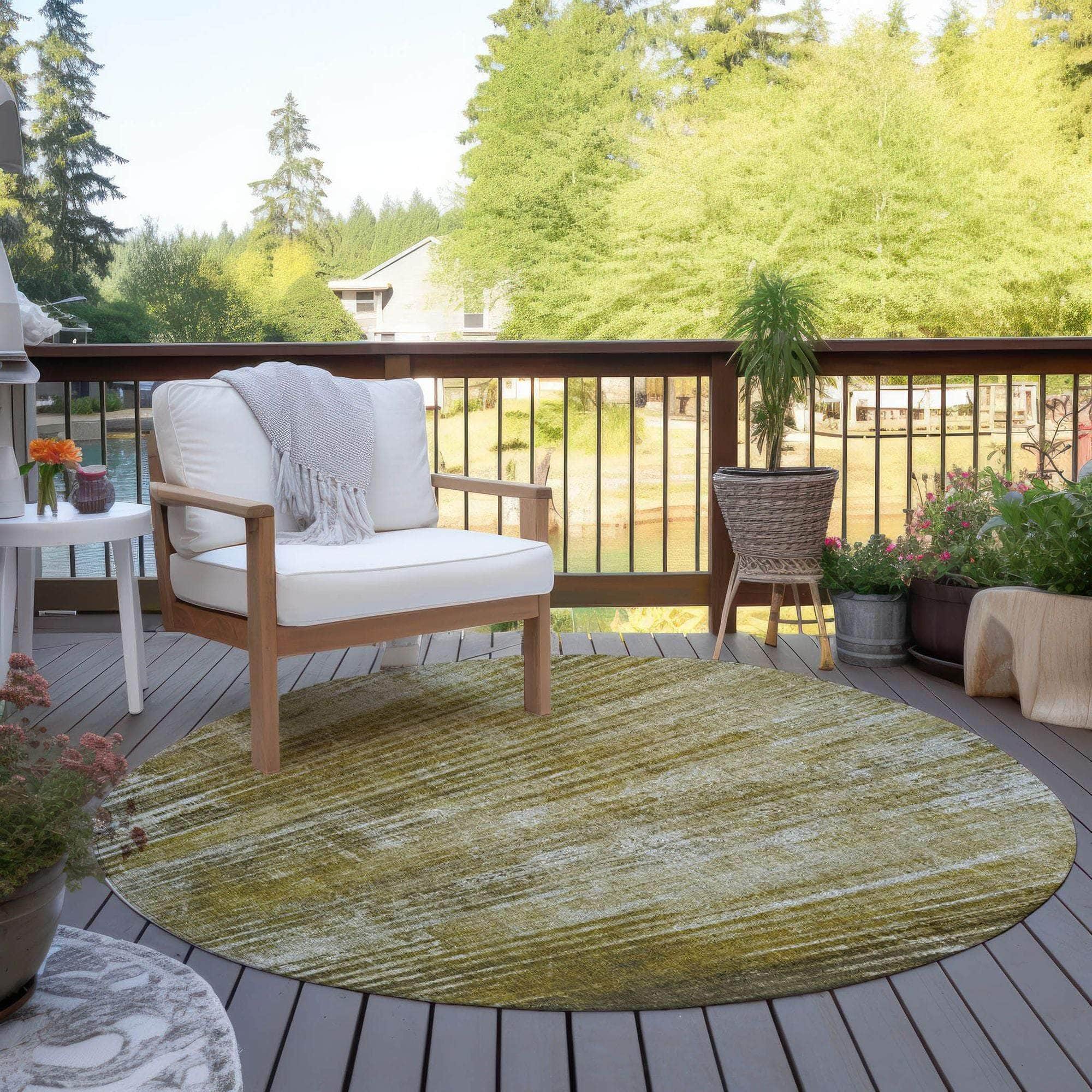 Machine Made ACN582 Brown Rugs