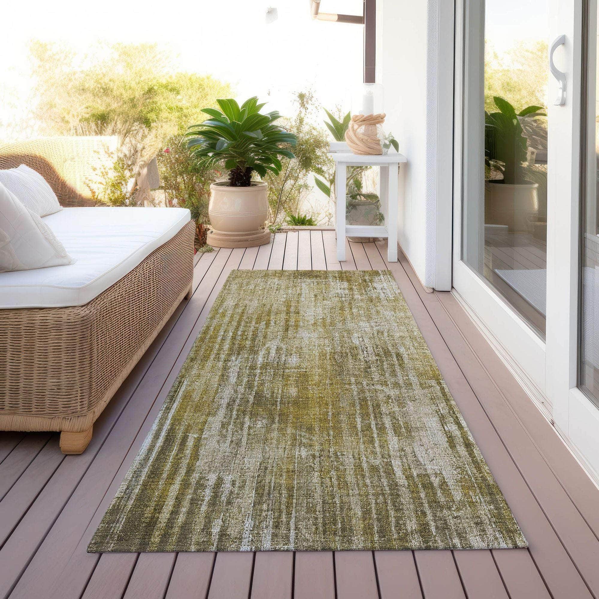 Machine Made ACN582 Brown Rugs