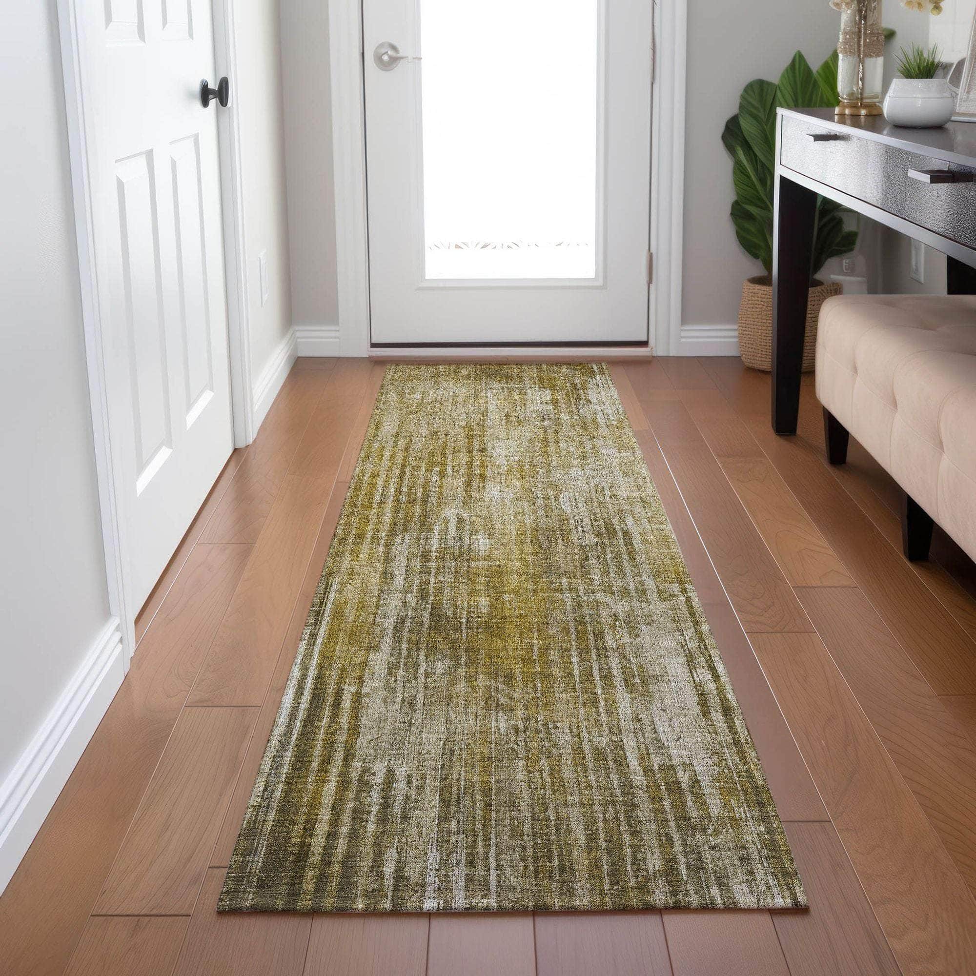 Machine Made ACN582 Brown Rugs
