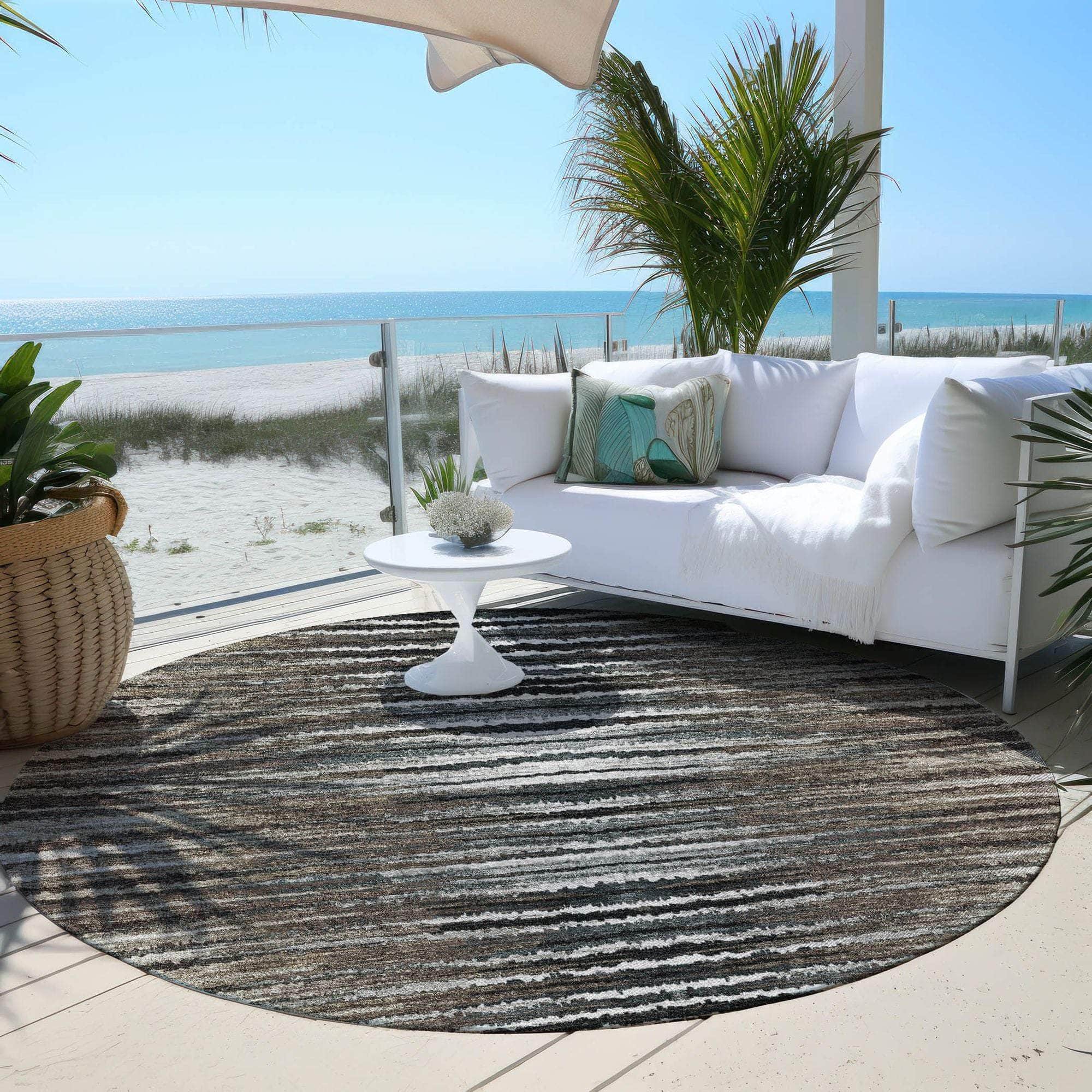 Machine Made ACN604 Brown Rugs