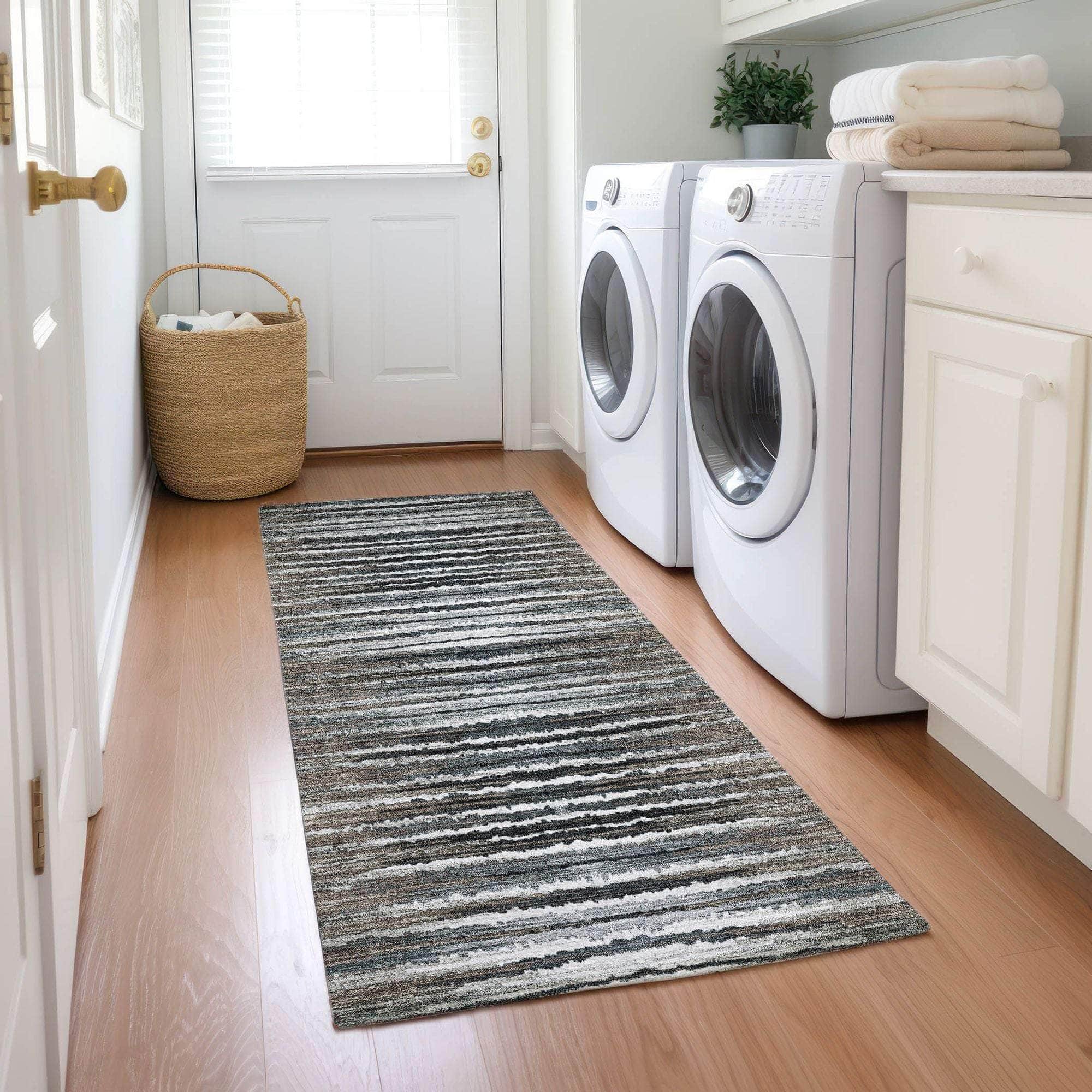 Machine Made ACN604 Brown Rugs