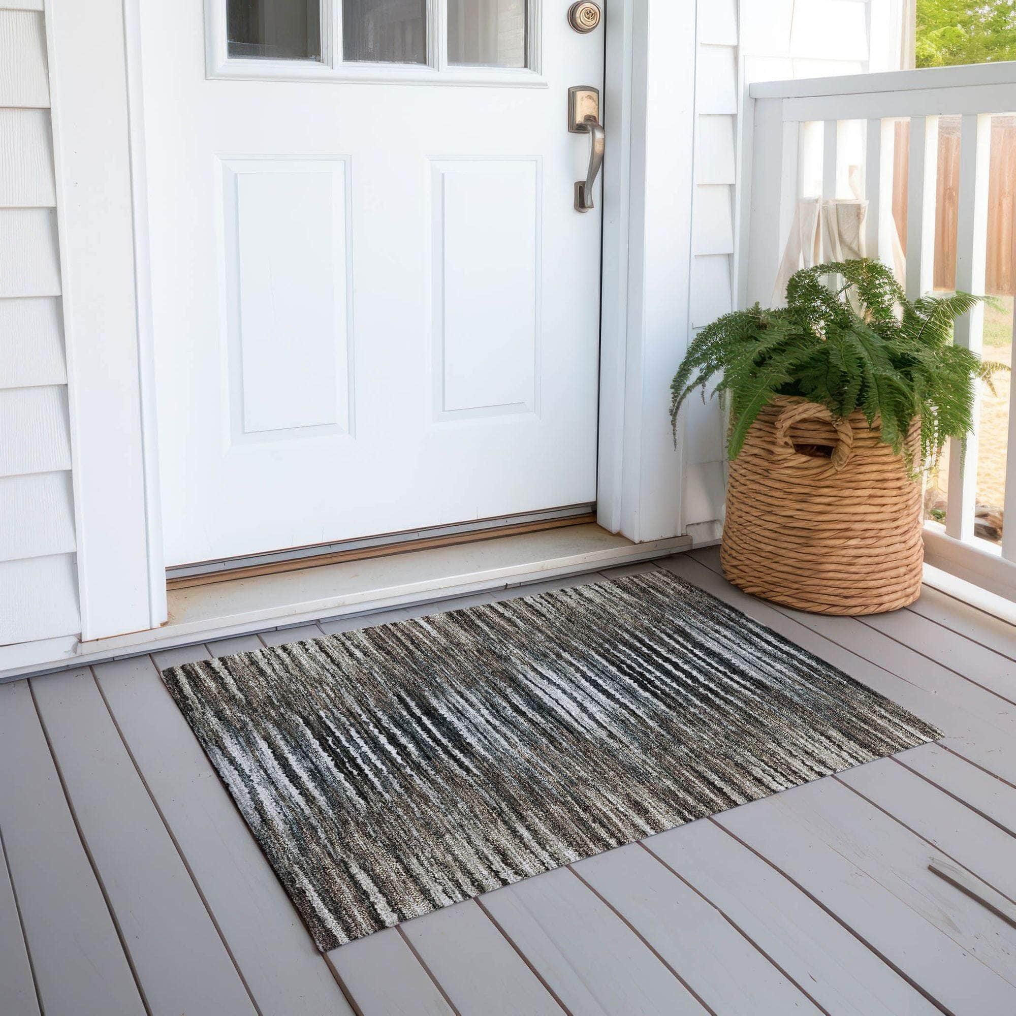 Machine Made ACN604 Brown Rugs