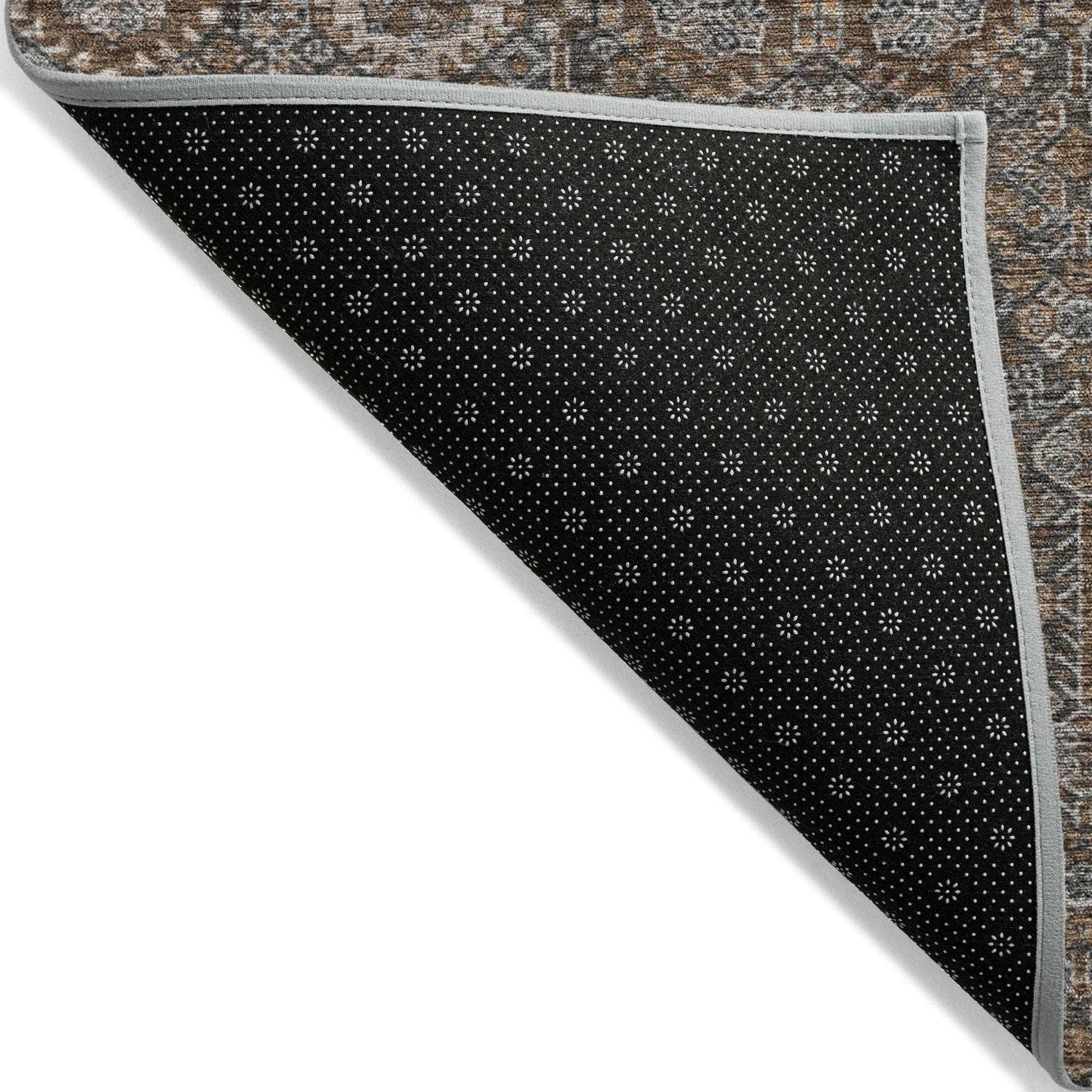 Machine Made ACN574 Chocolate Brown Rugs