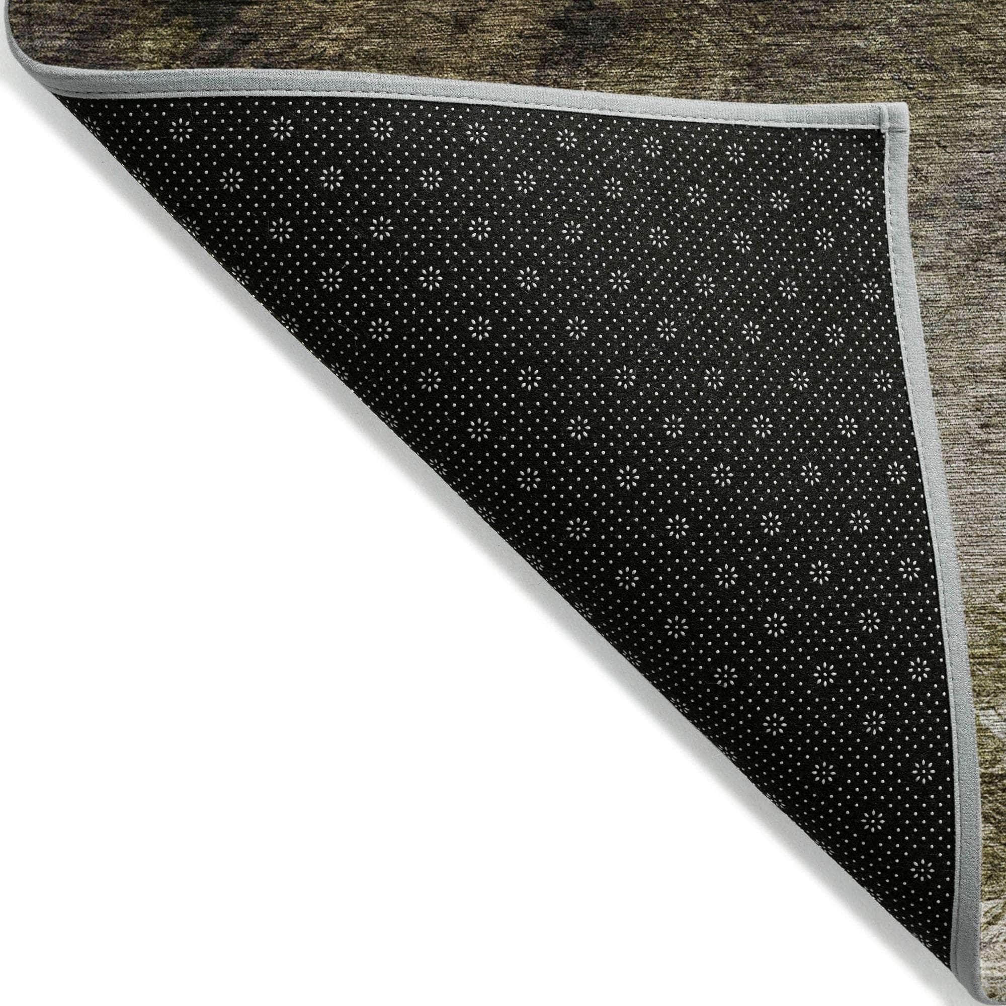 Machine Made ACN590 Chocolate Brown Rugs