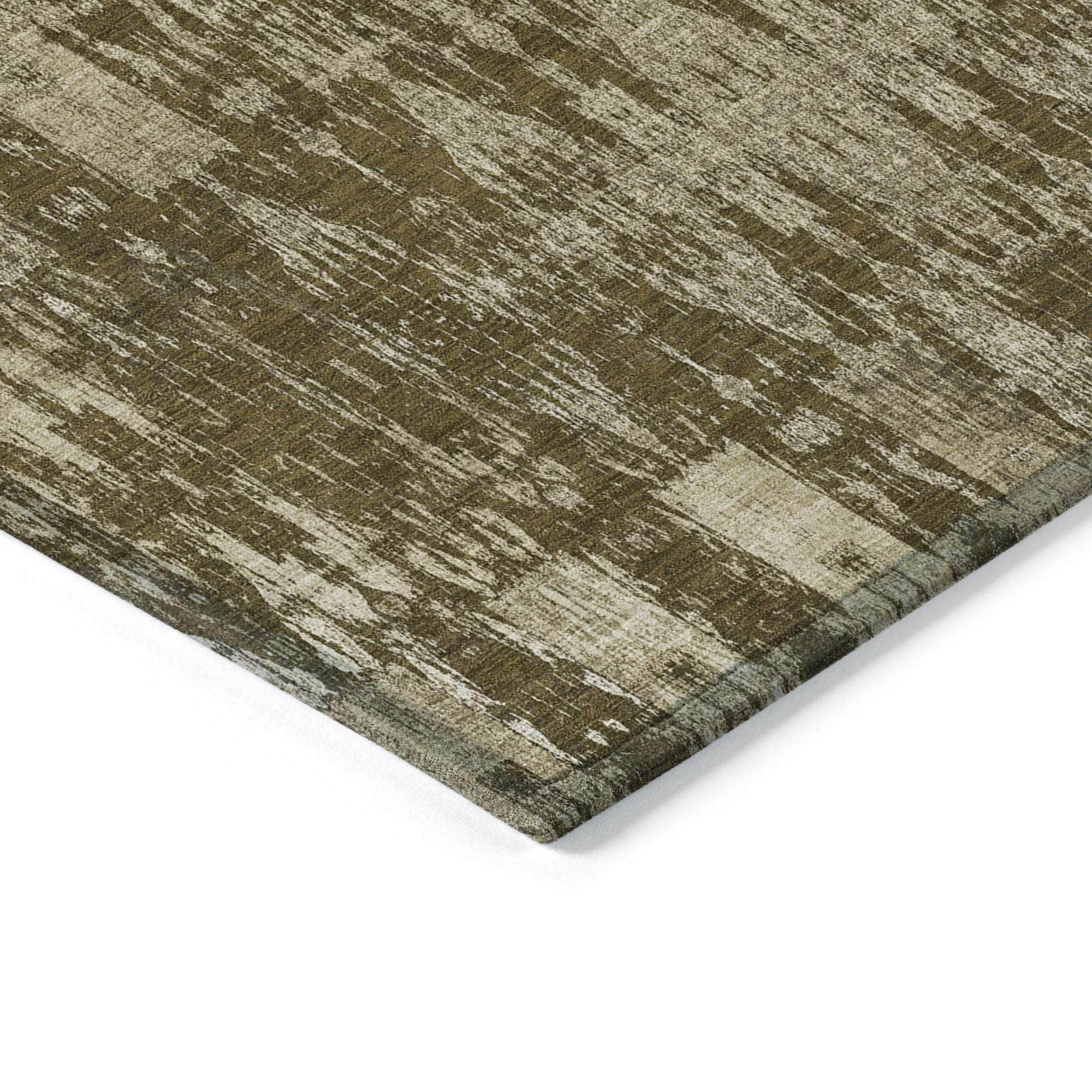 Machine Made ACN580 Chocolate Brown Rugs
