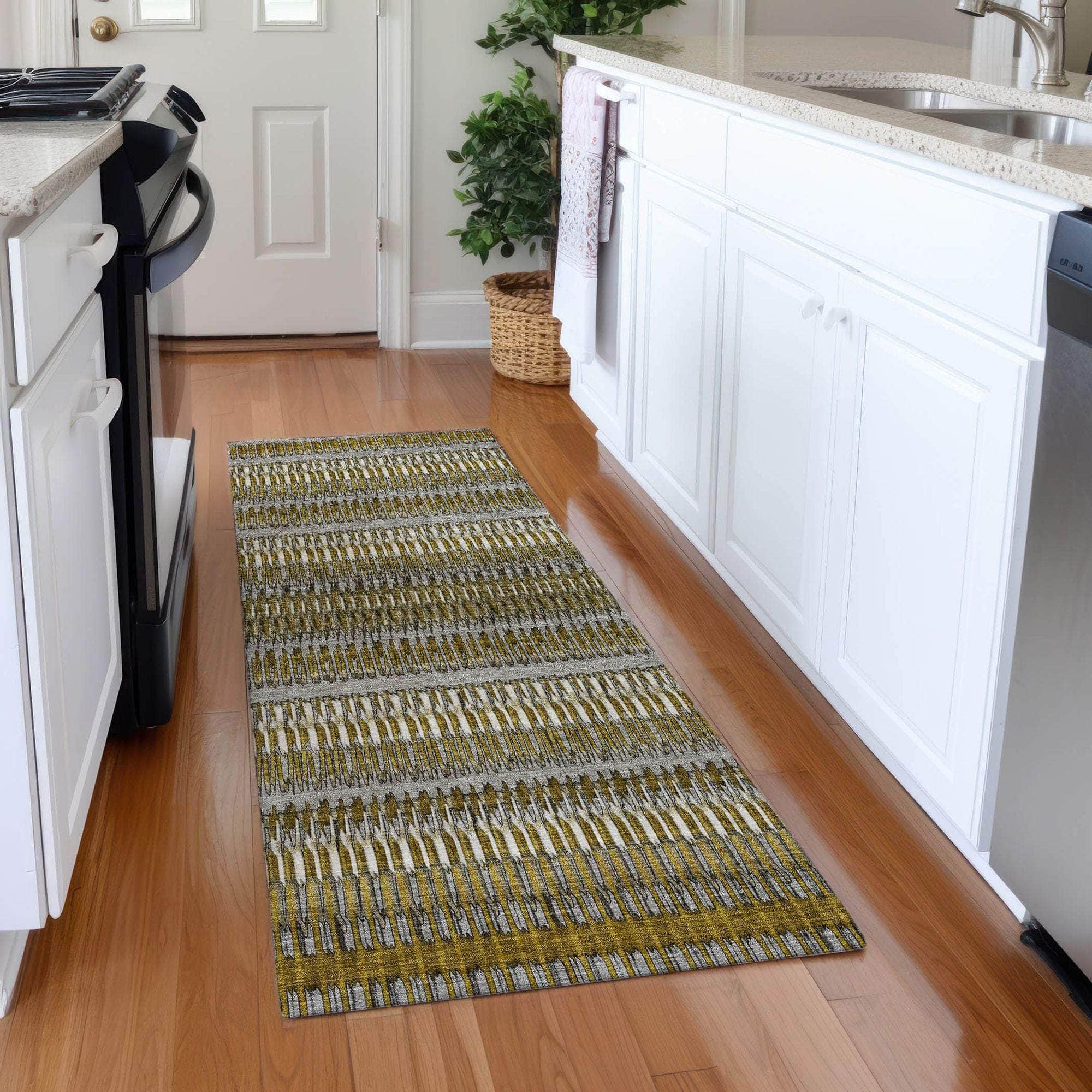 Machine Made ACN589 Coffee Brown Rugs