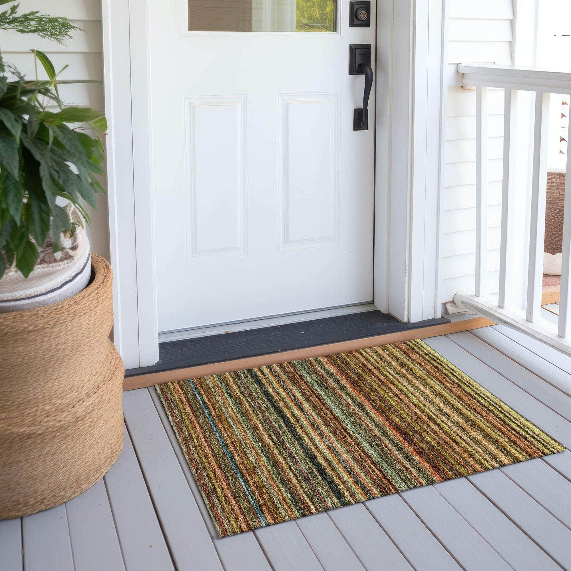 Machine Made ACN598 Coral Orange Rugs