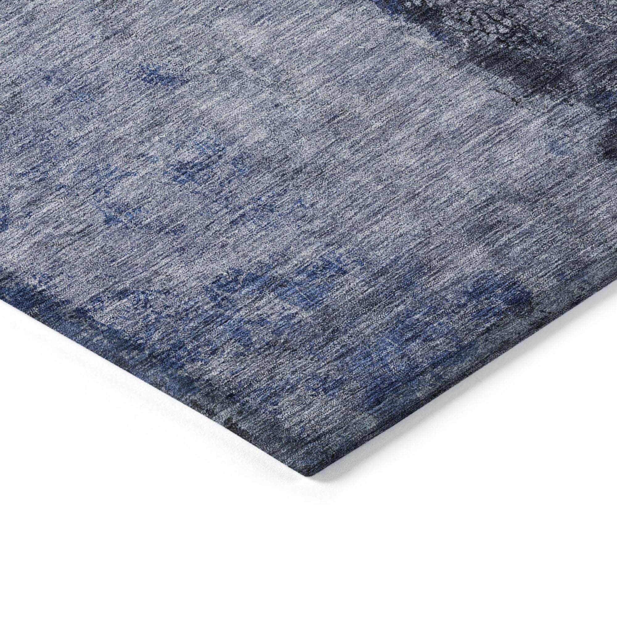 Machine Made ACN605 Denim Blue Rugs