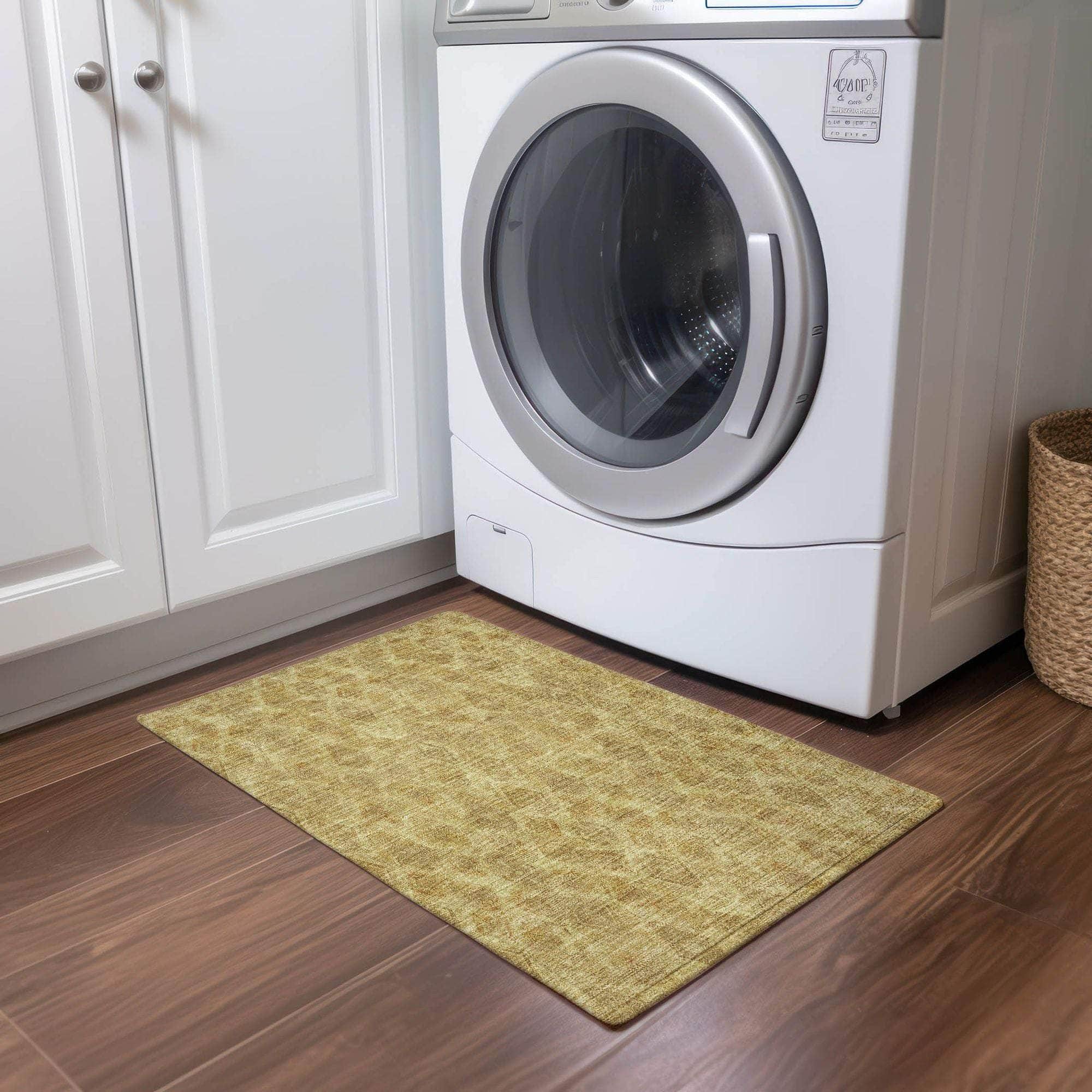 Machine Made ACN622 Gold Rugs