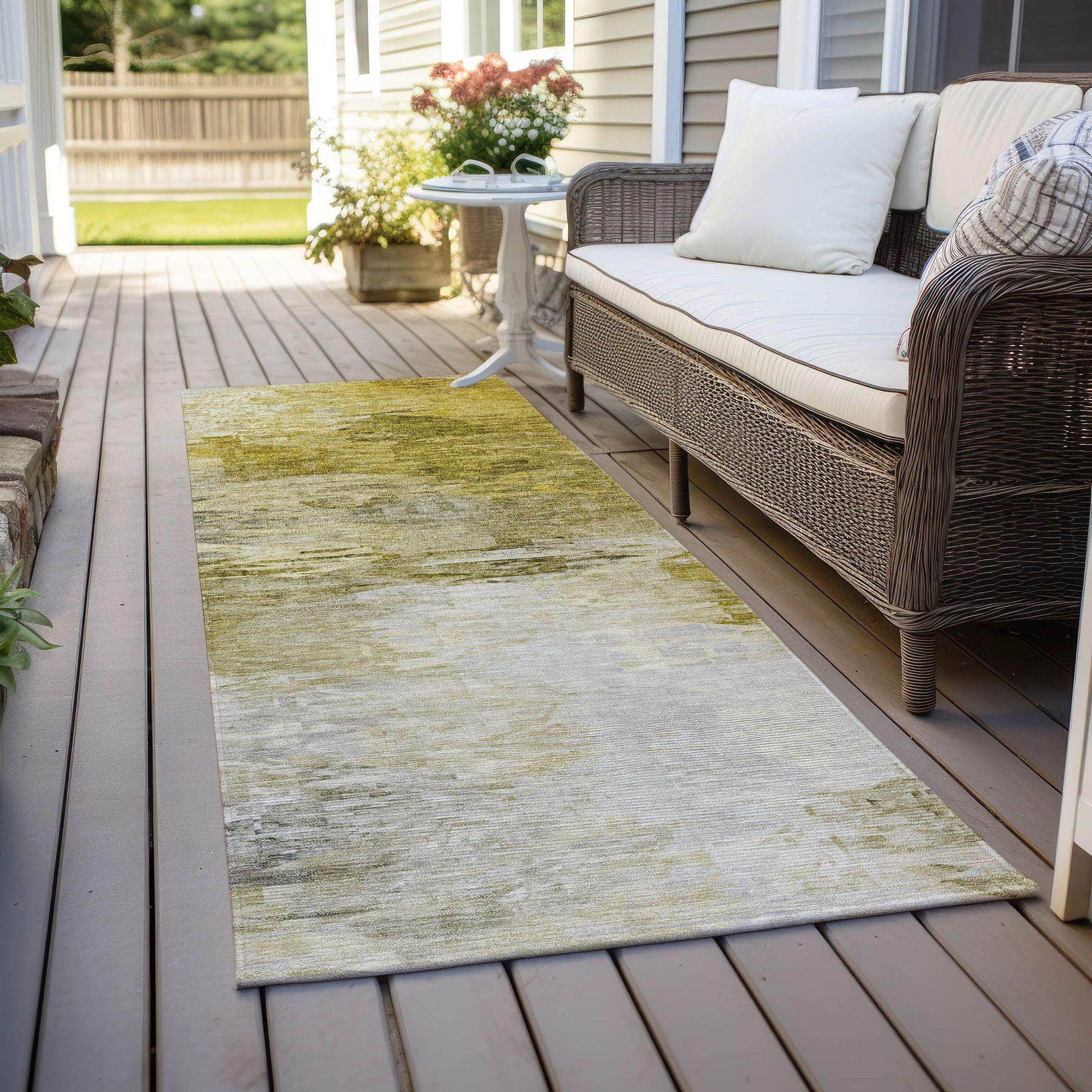 Machine Made ACN595 Gold Rugs