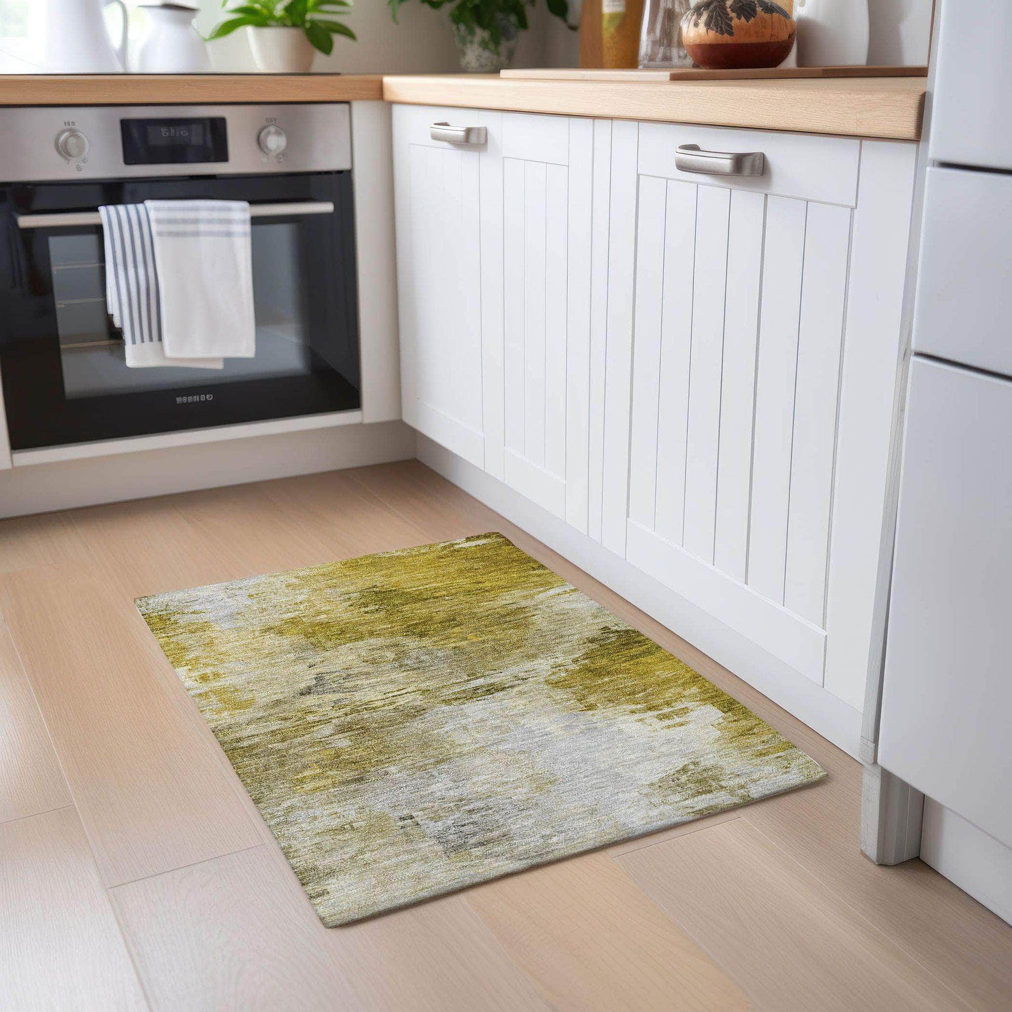 Machine Made ACN595 Gold Rugs