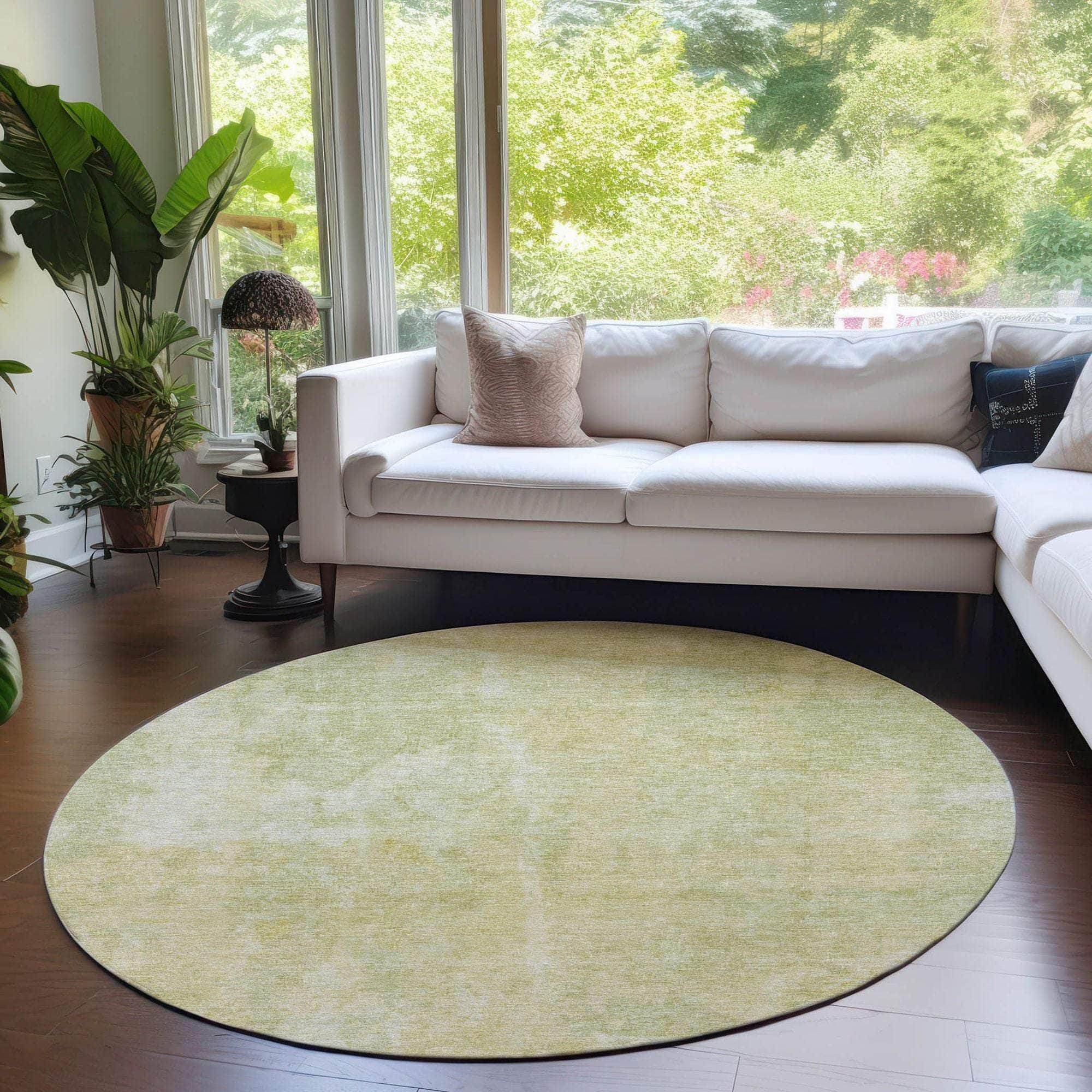 Machine Made ACN573 Gold Rugs