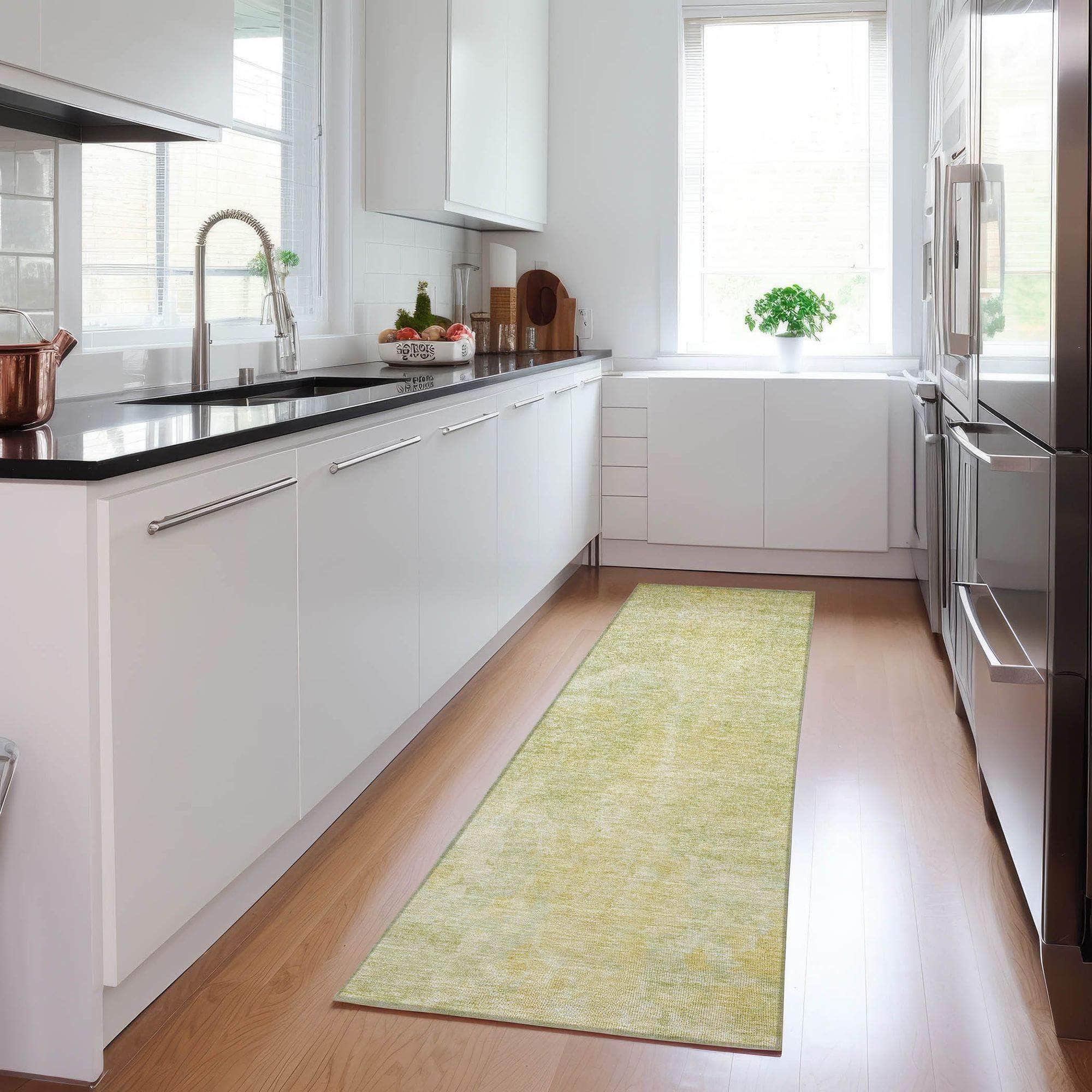 Machine Made ACN573 Gold Rugs