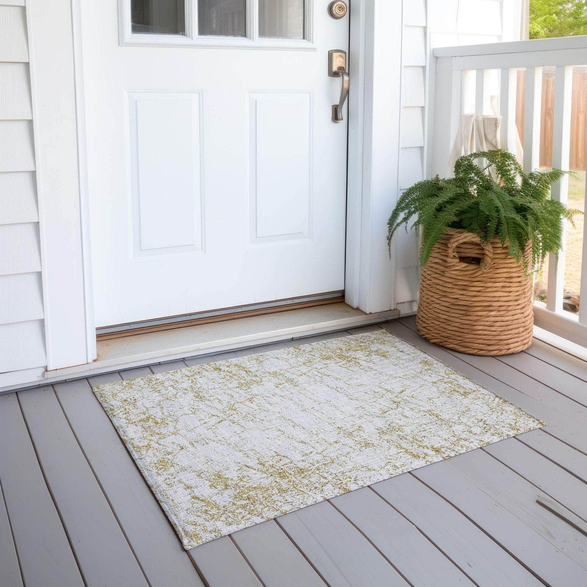 Machine Made ACN606 Gold Rugs