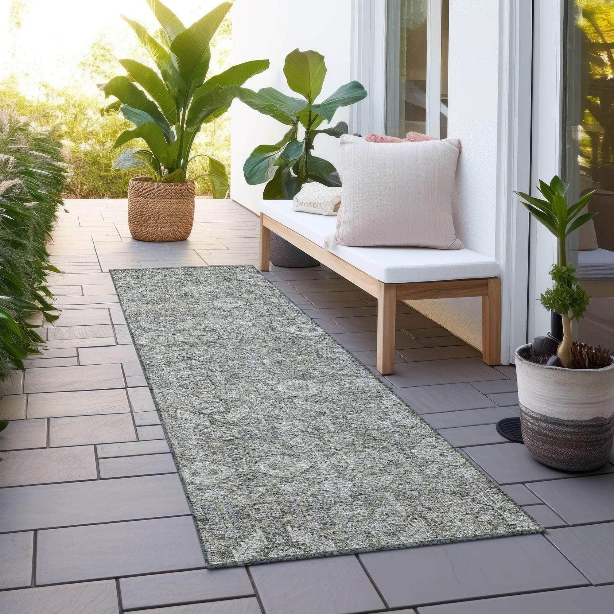 Machine Made ACN574 Gray Rugs