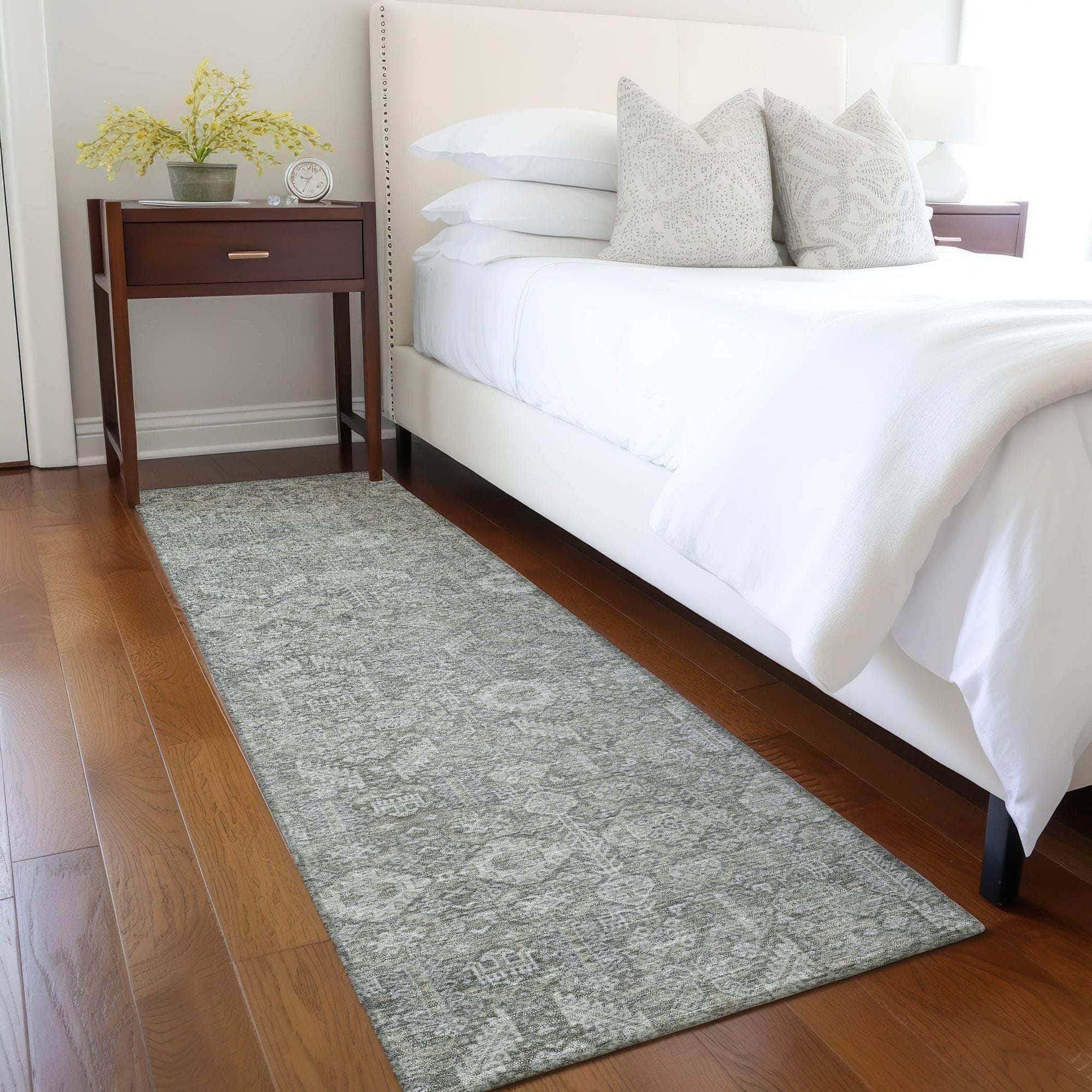 Machine Made ACN574 Gray Rugs