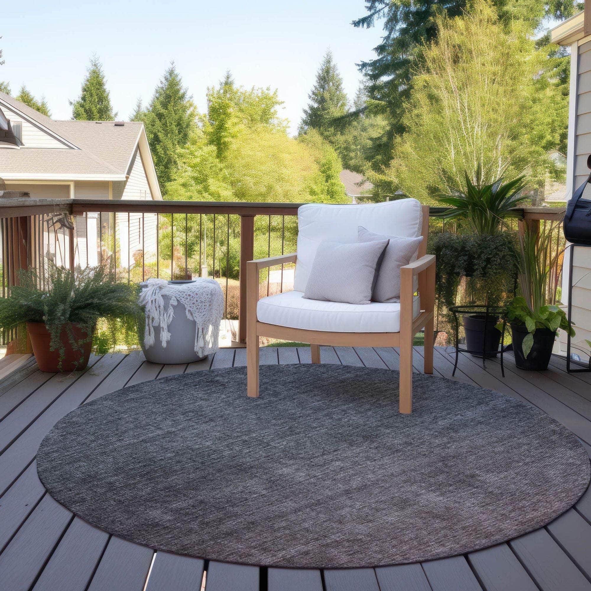 Machine Made ACN587 Gray Rugs