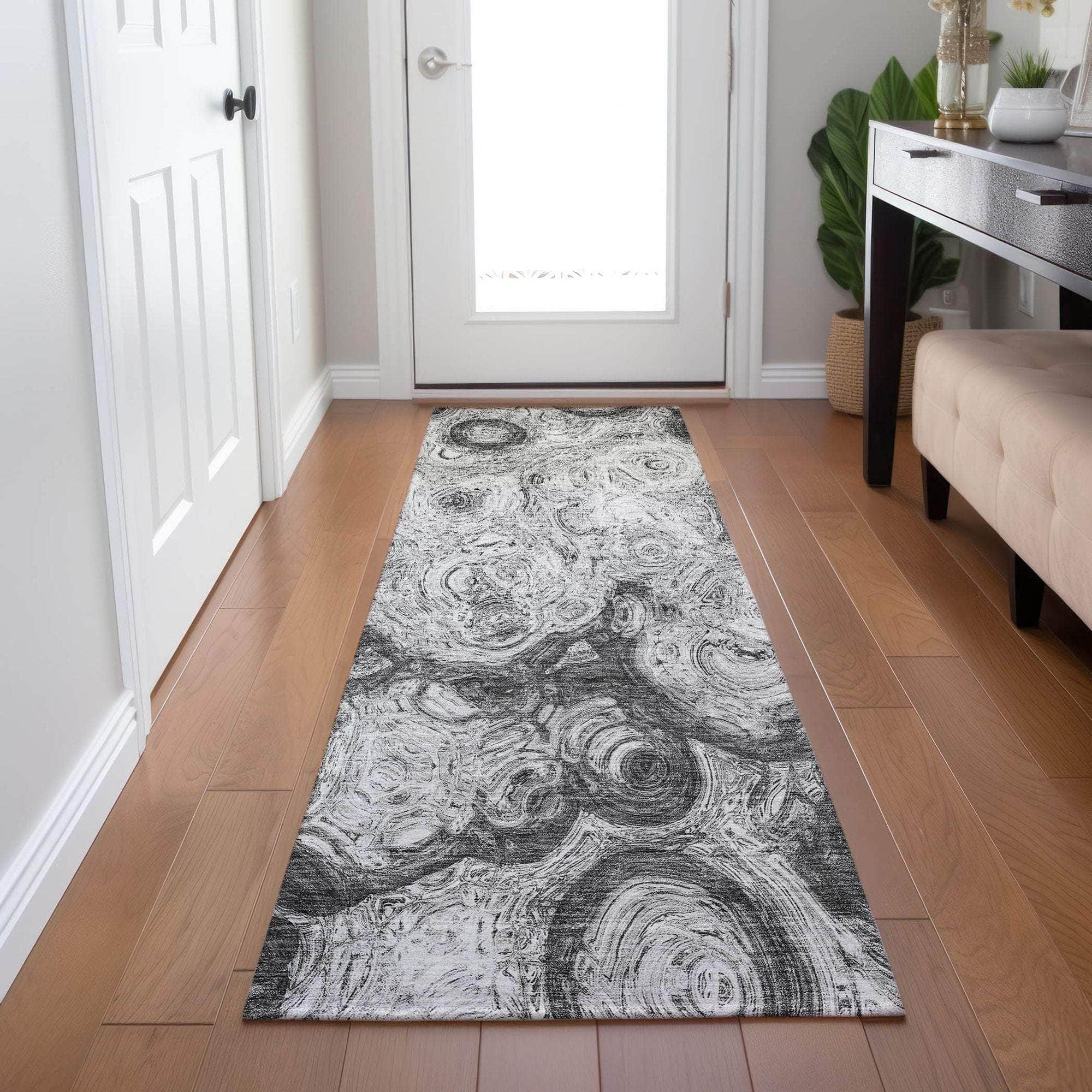 Machine Made ACN579 Gray Rugs