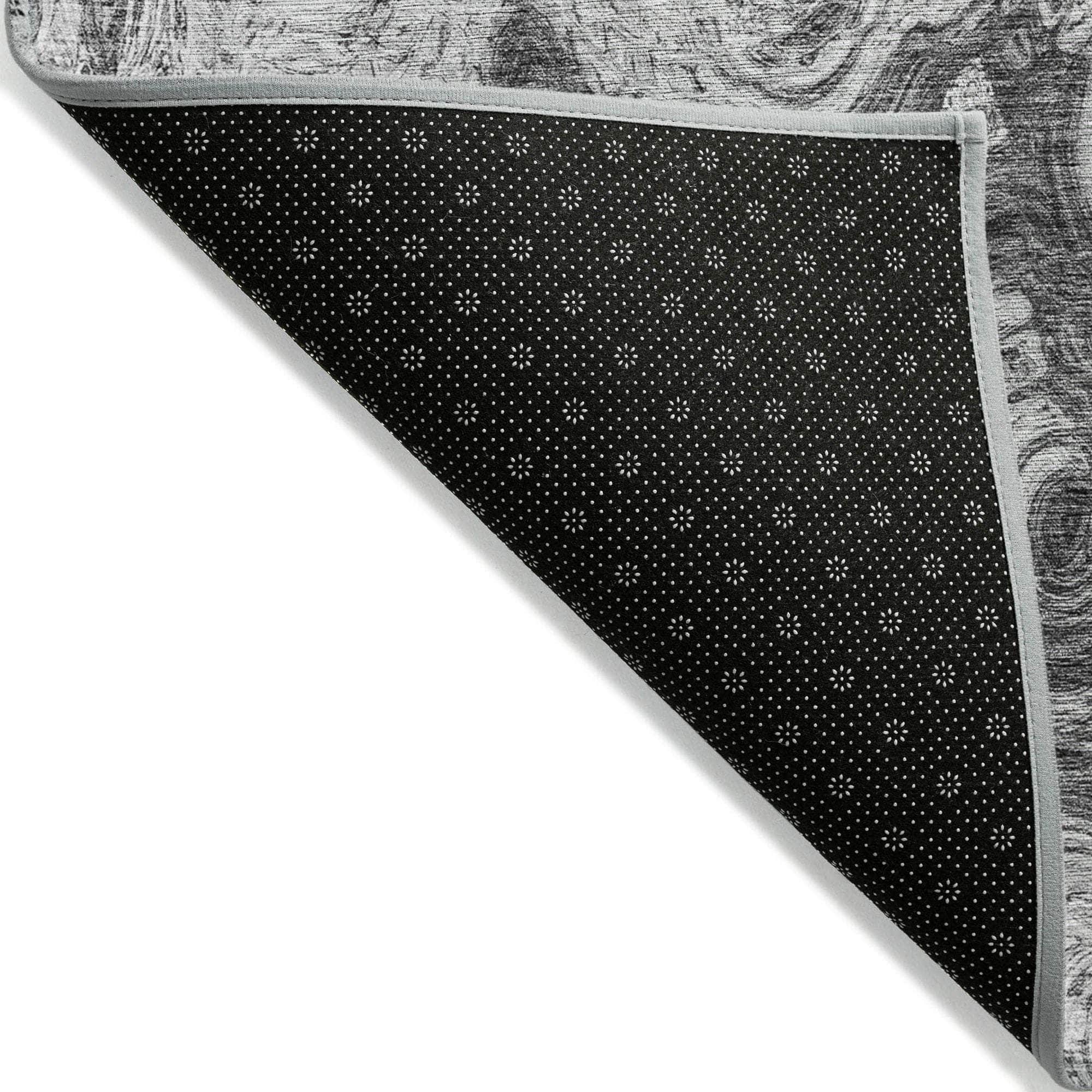 Machine Made ACN579 Gray Rugs