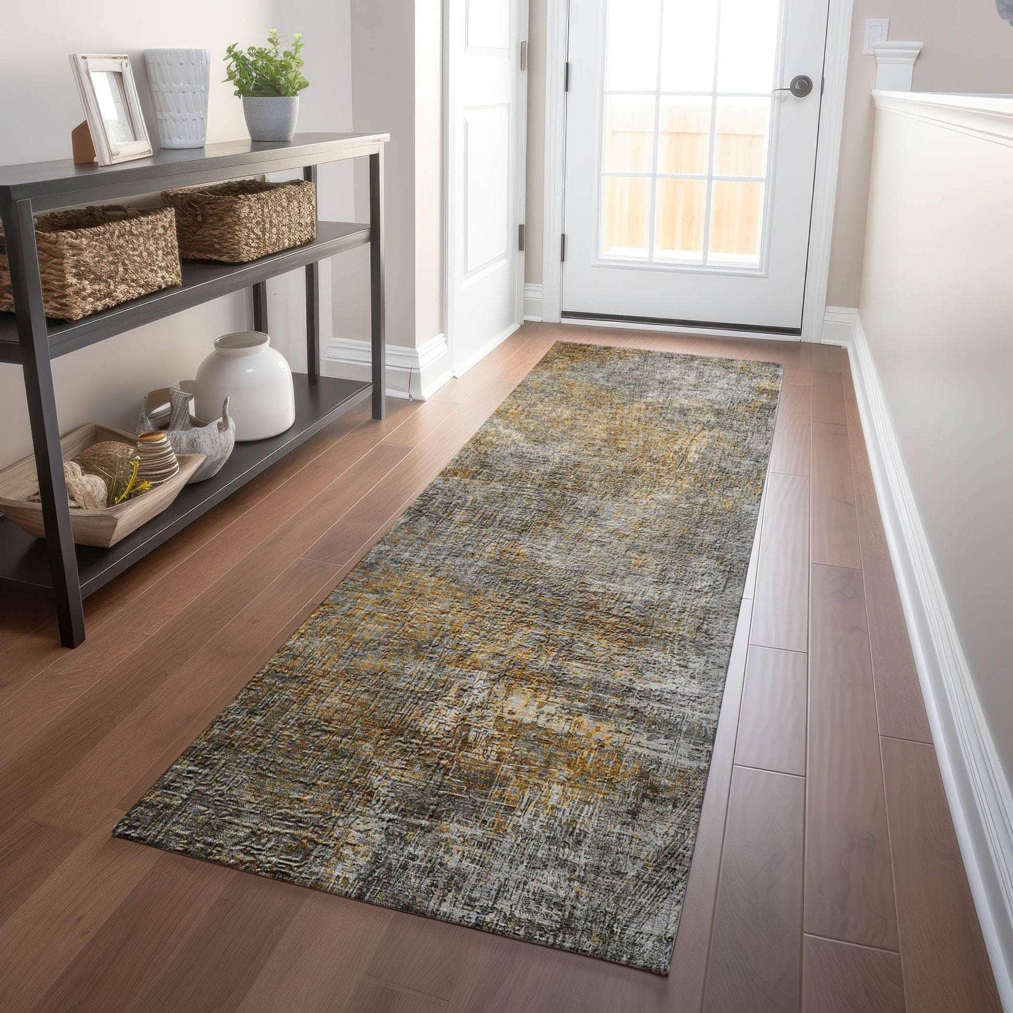Machine Made ACN593 Gray Rugs