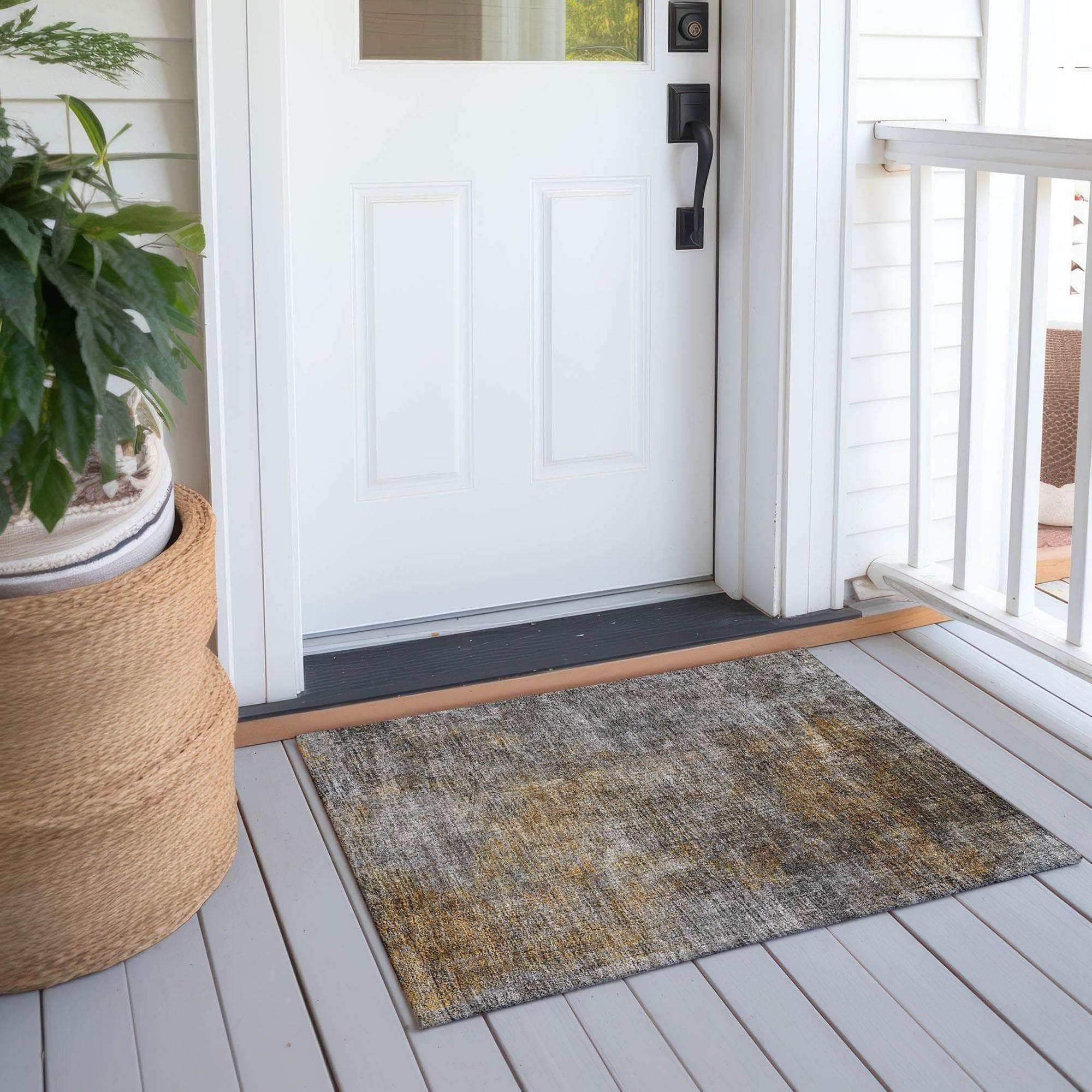 Machine Made ACN593 Gray Rugs