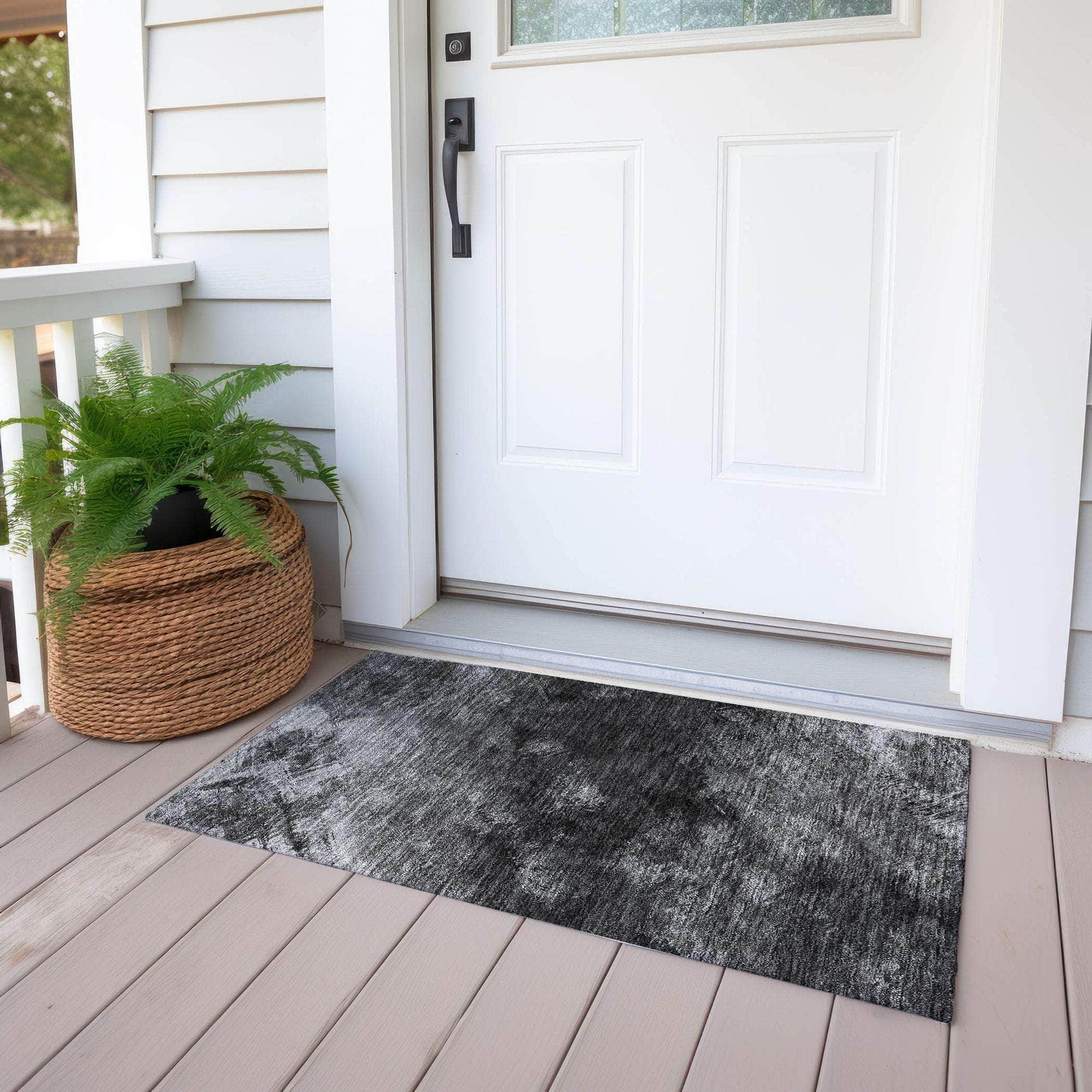 Machine Made ACN590 Gray Rugs