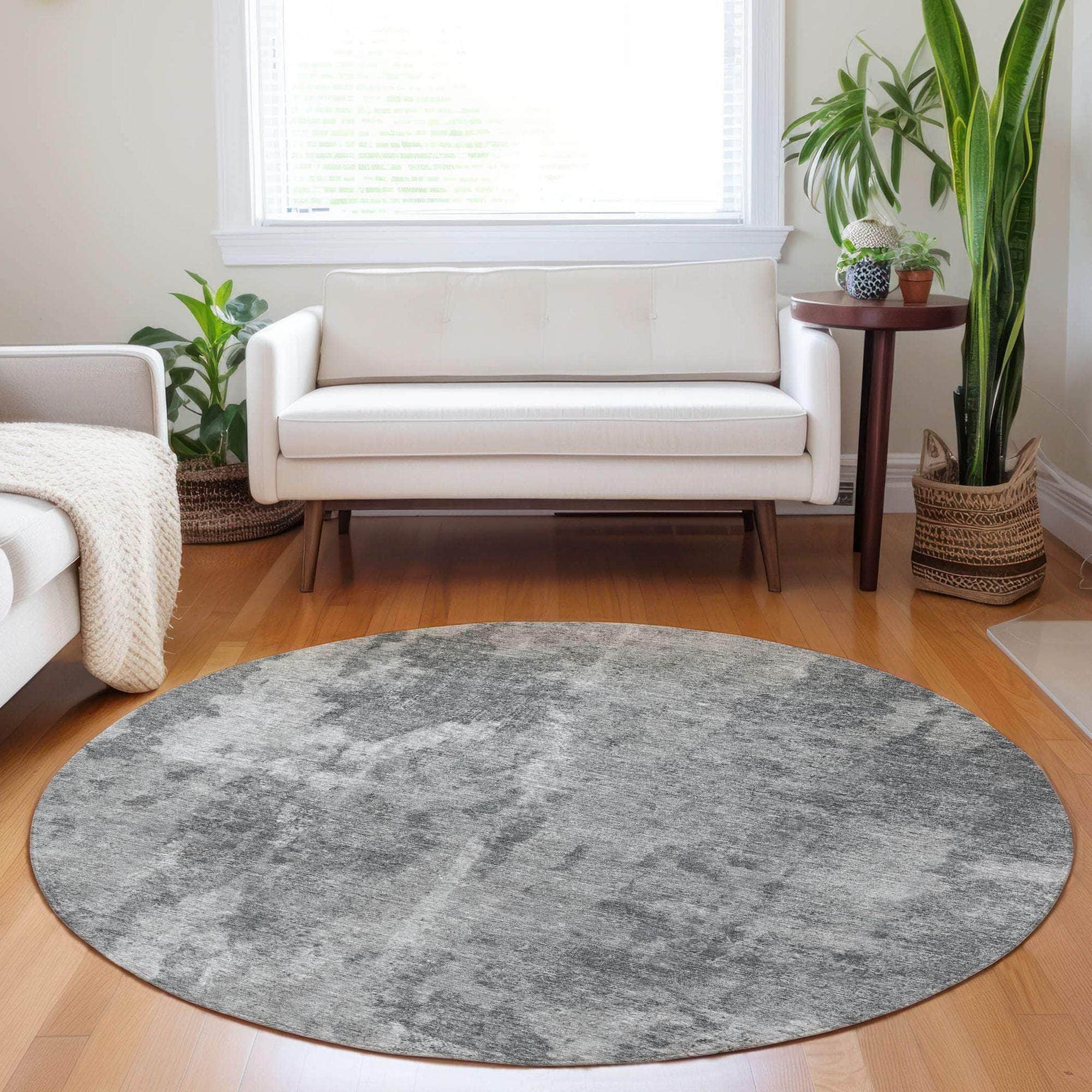 Machine Made ACN573 Gray Rugs